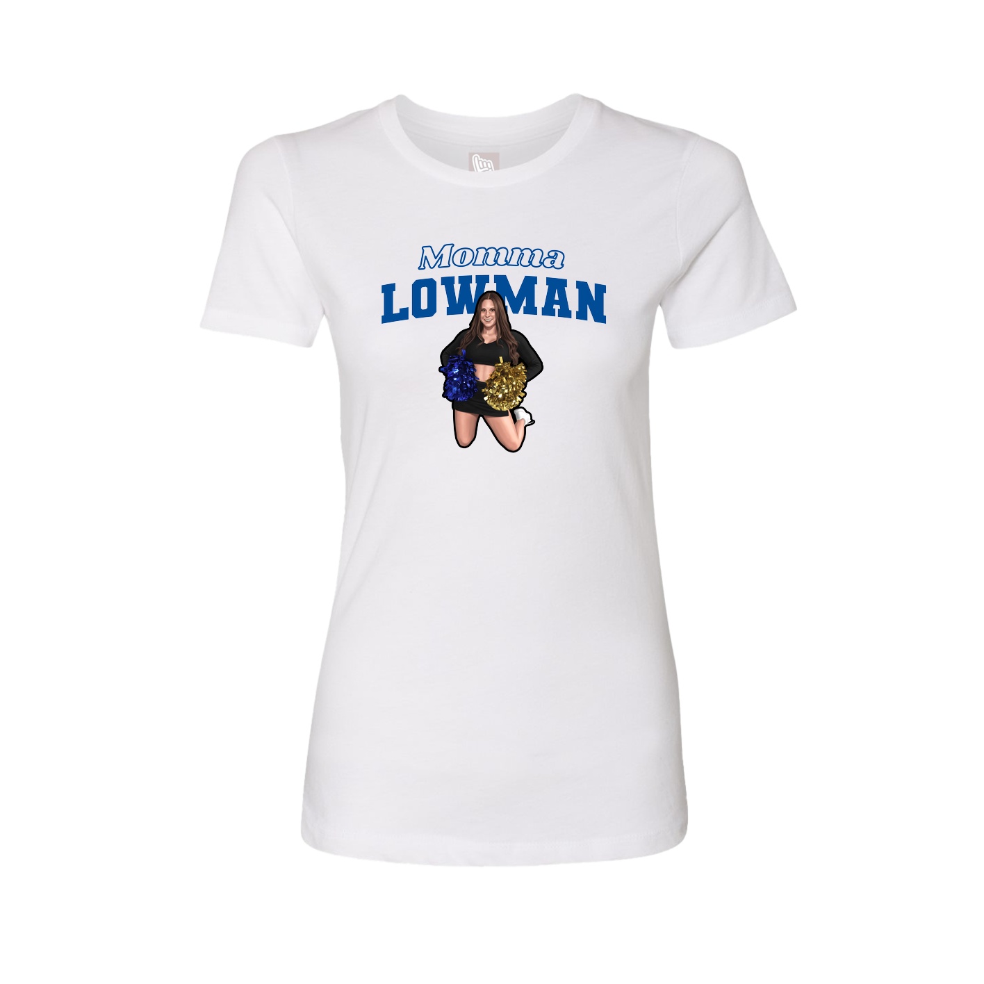 Womens Tee — Mothers Day Block in White