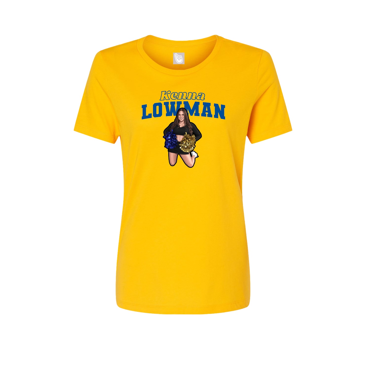 Womens Tee — Name Arch in Gold
