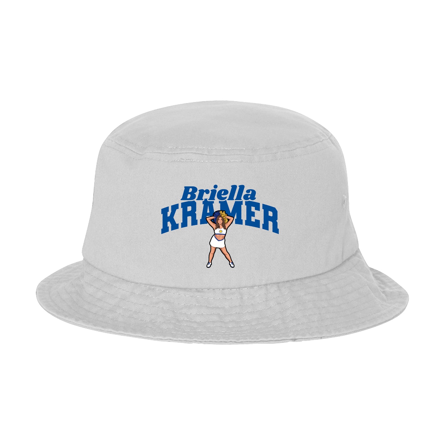 Bucket Cap — Signature Arch in White