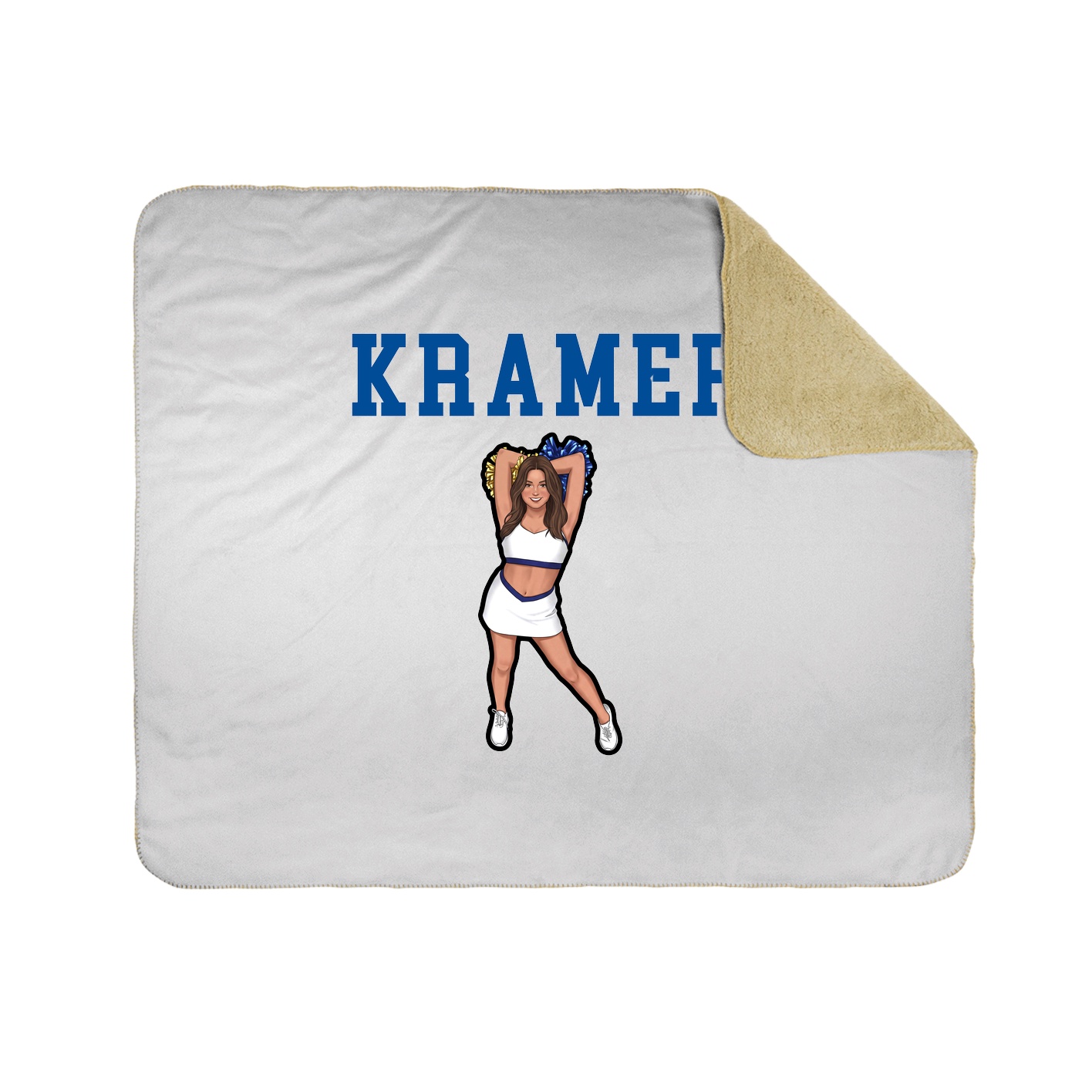 Throw Blanket — Shirsey in White