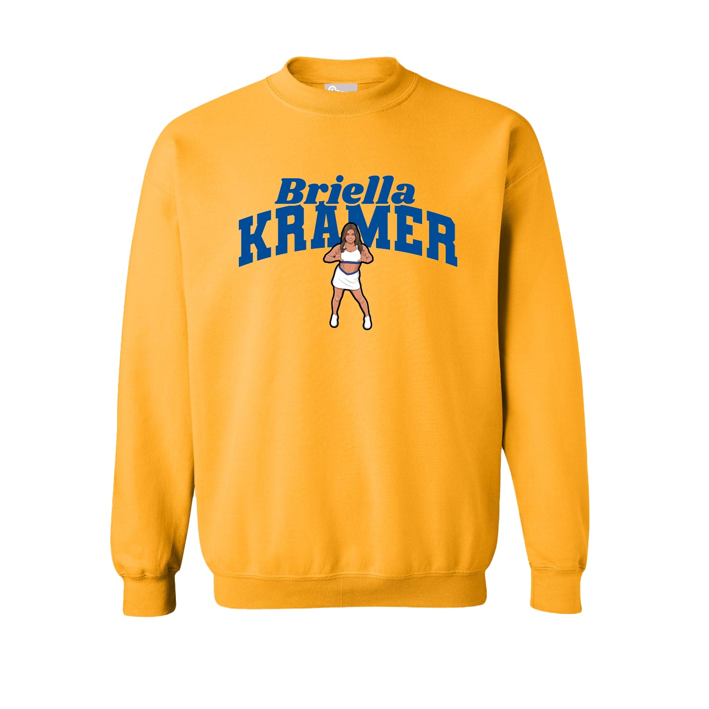 Fleece Crew — Signature Arch in Gold