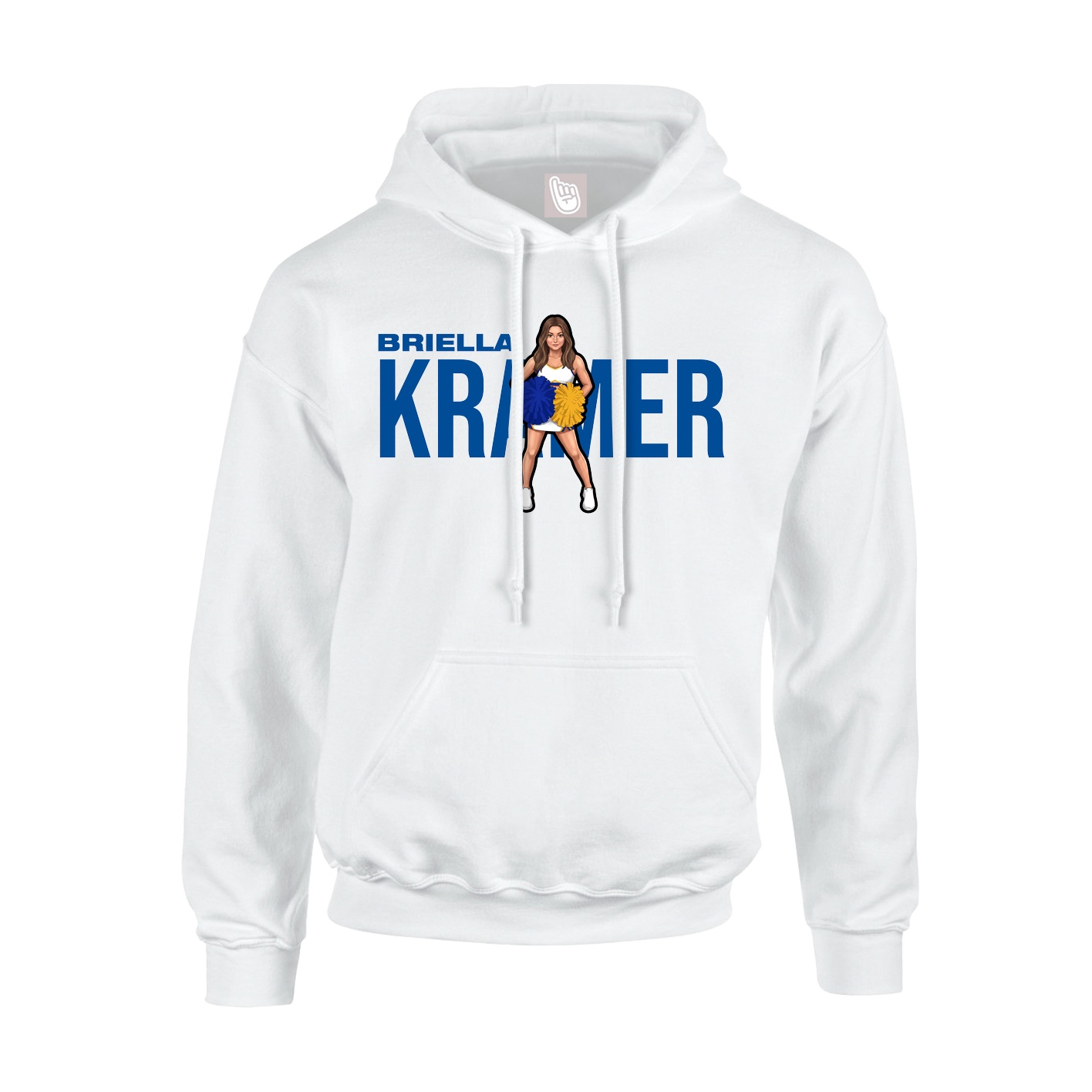Youth Hoodie — Player Name in White