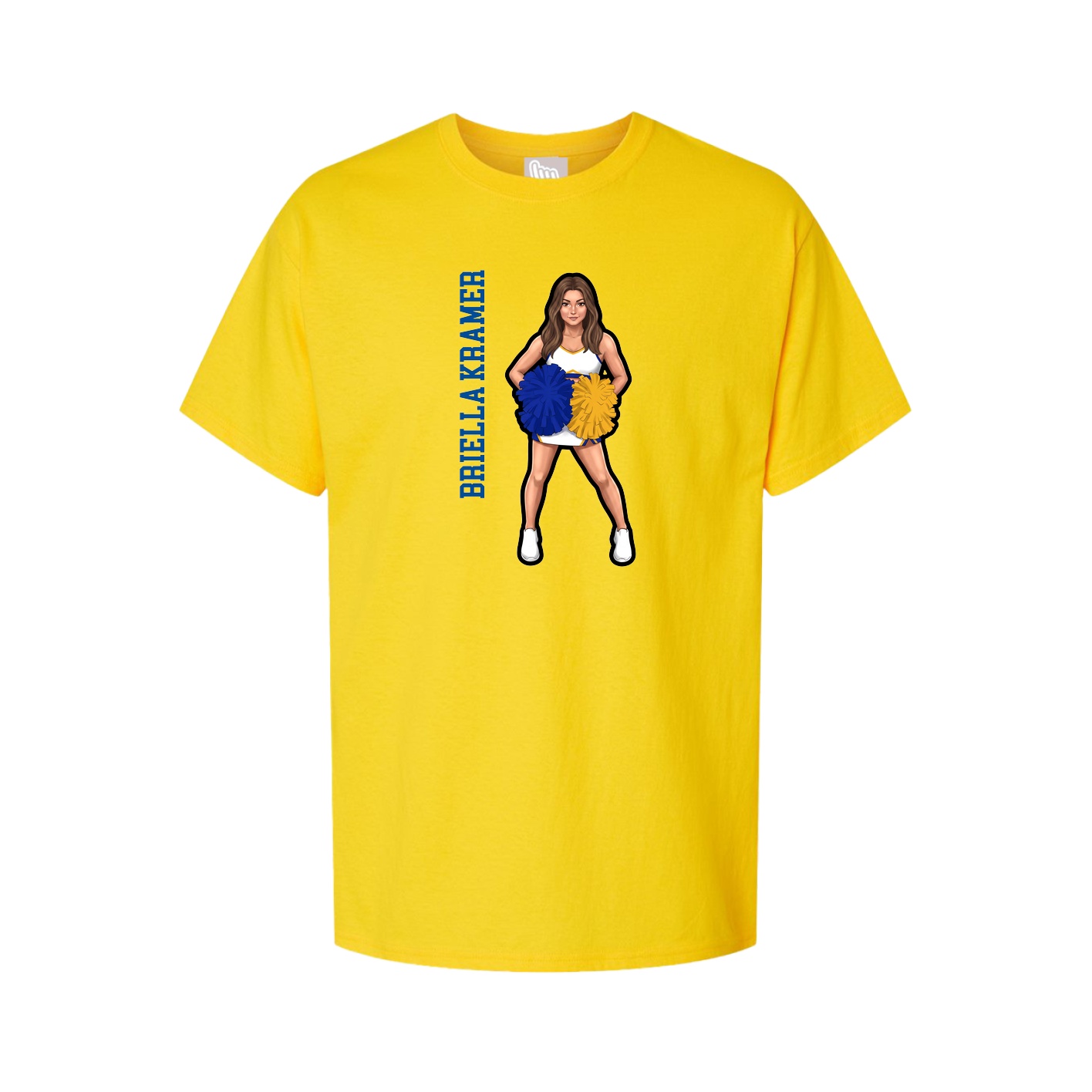 Tee — Name Vertical in Gold