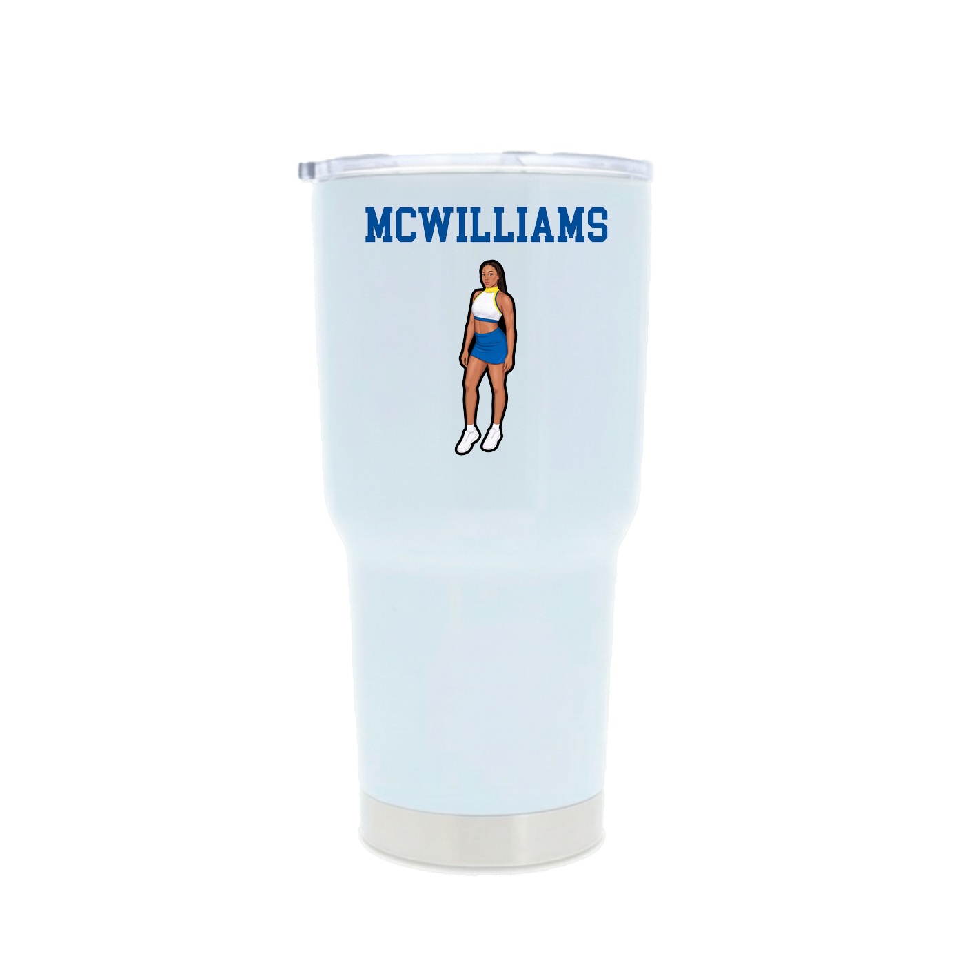 30oz Stainless Steel Tumbler — Shirsey in White