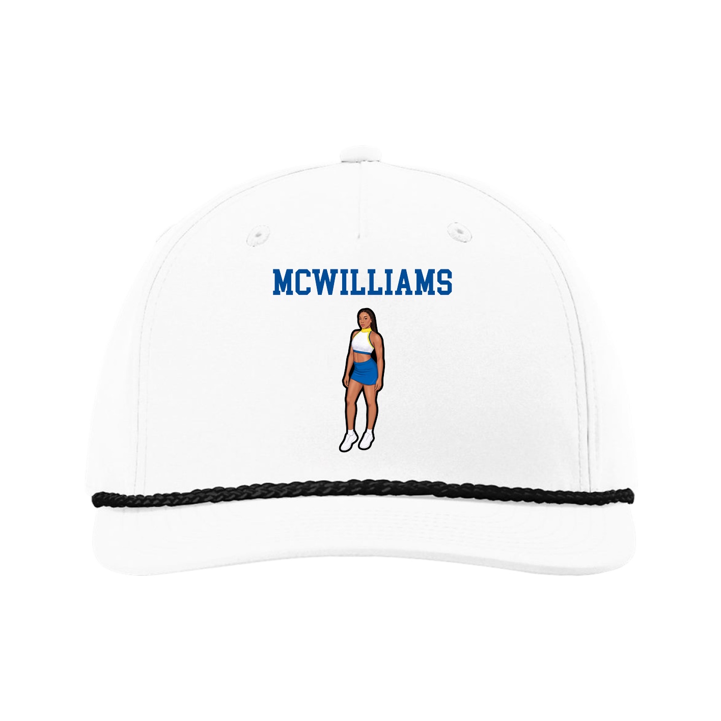 Five-Panel Classic Rope Cap — Shirsey in White