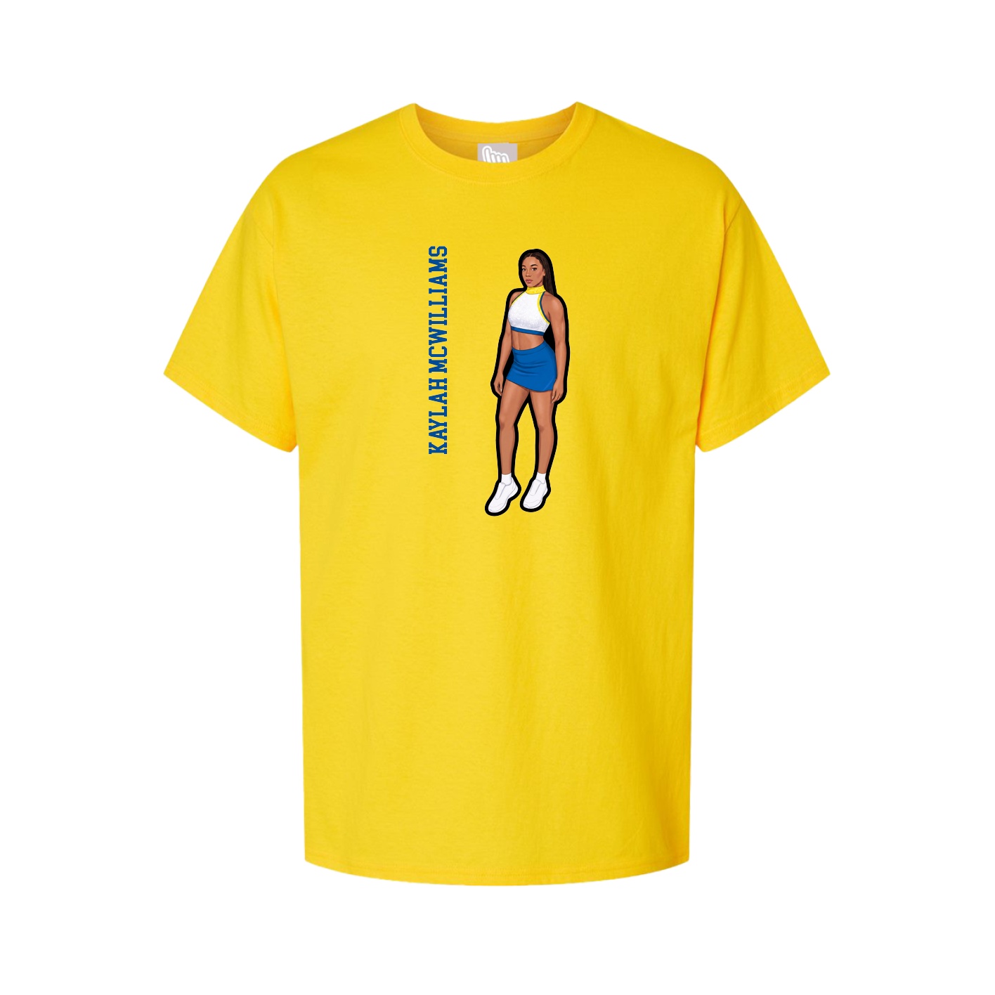 Tee — Name Vertical in Gold