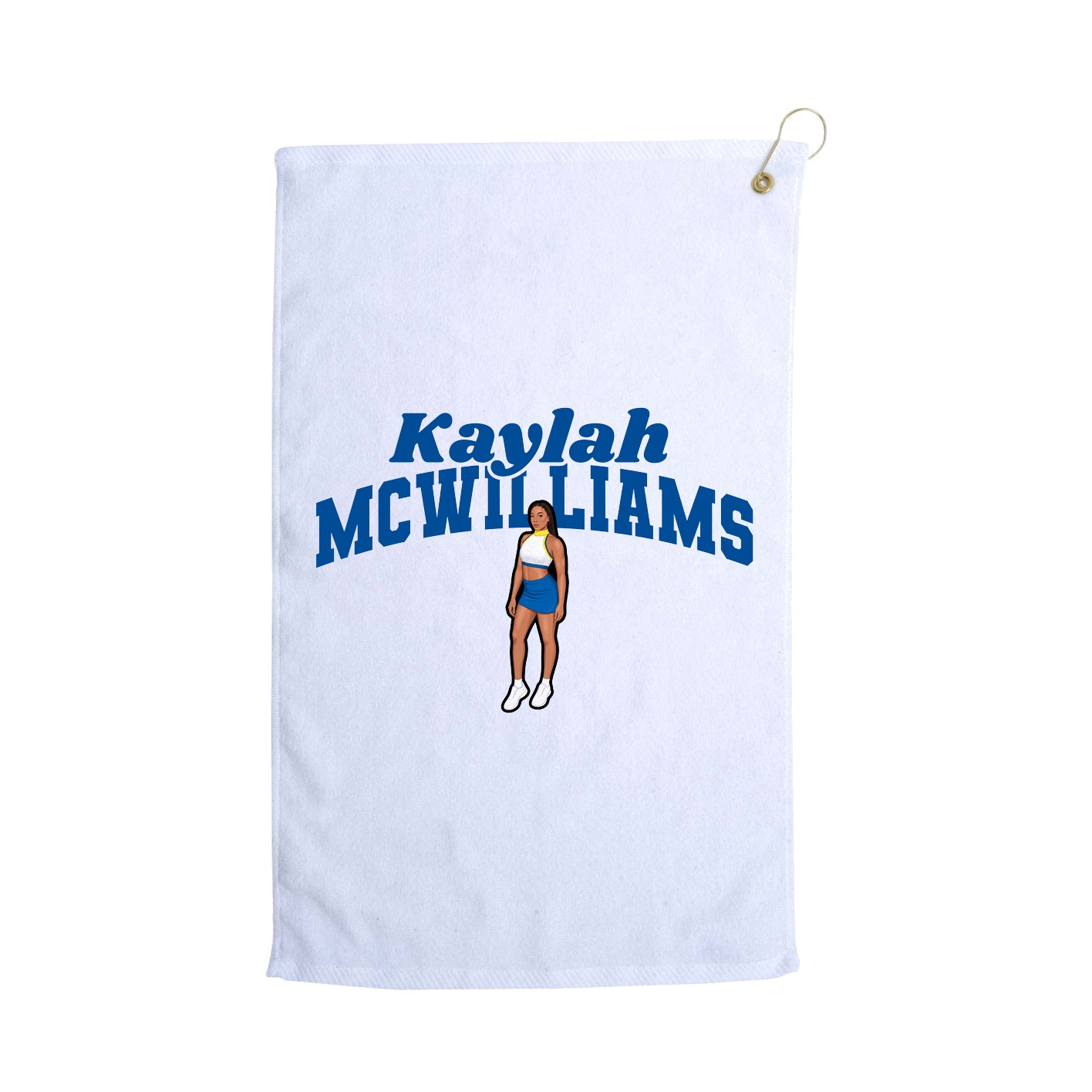 Golf Towel — Signature Arch in White