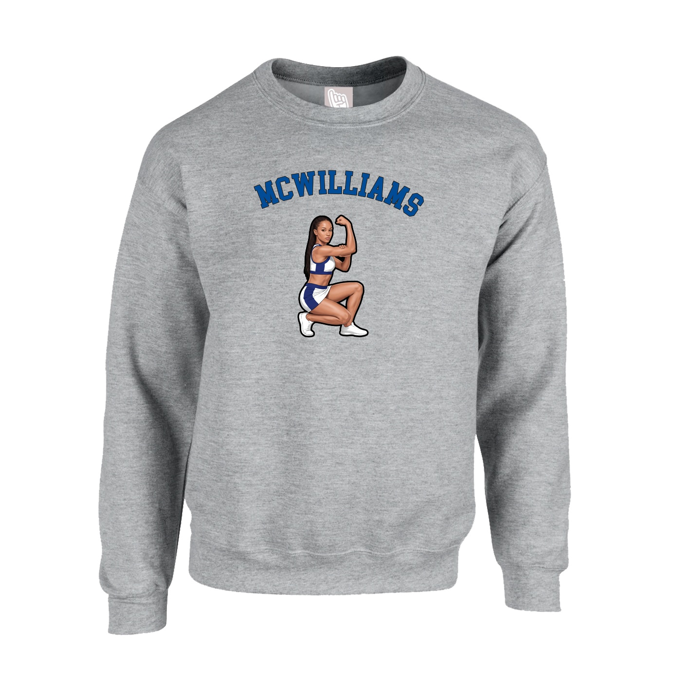 Fleece Crew — Shirsey Arch in Grey