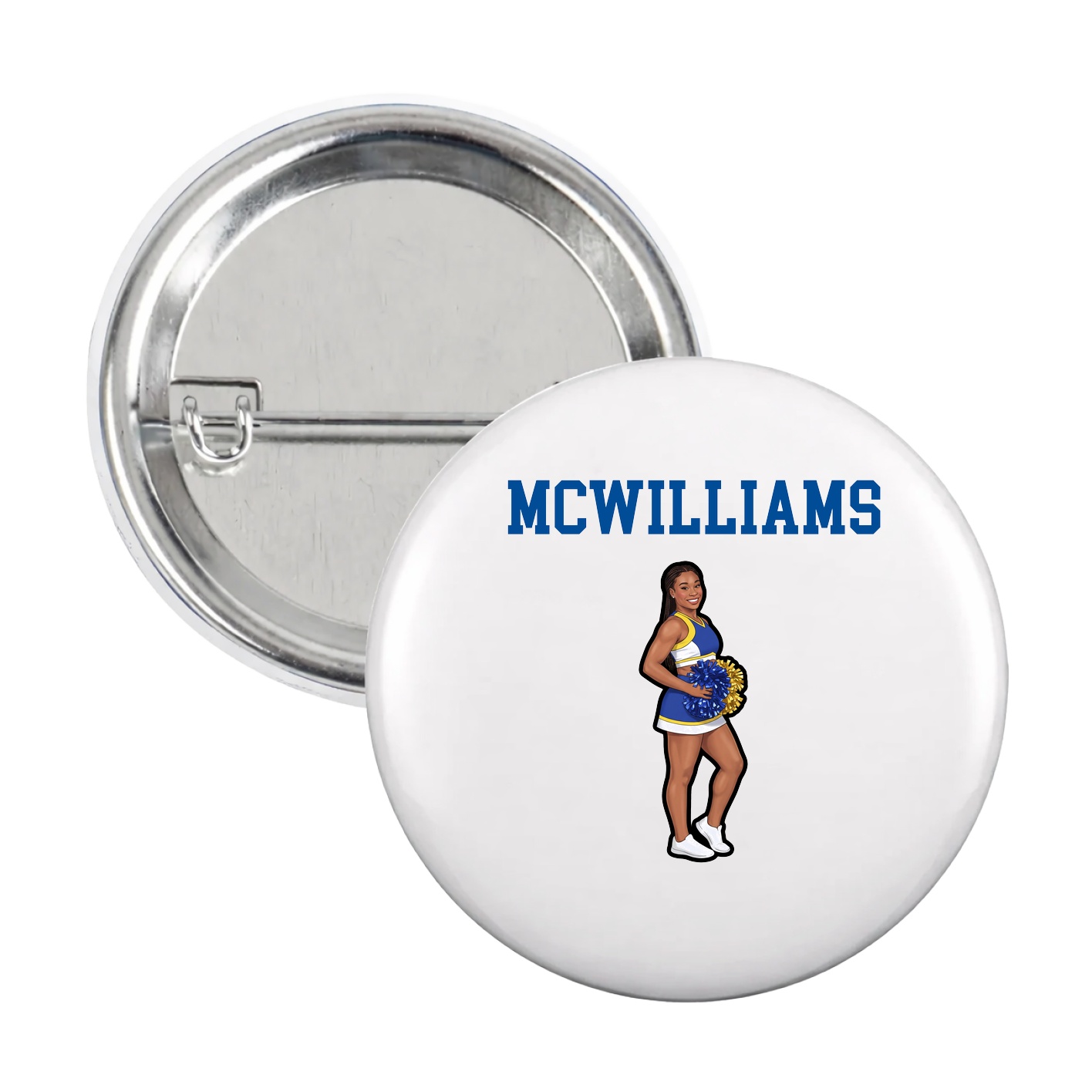 Game Day Button — Shirsey in White