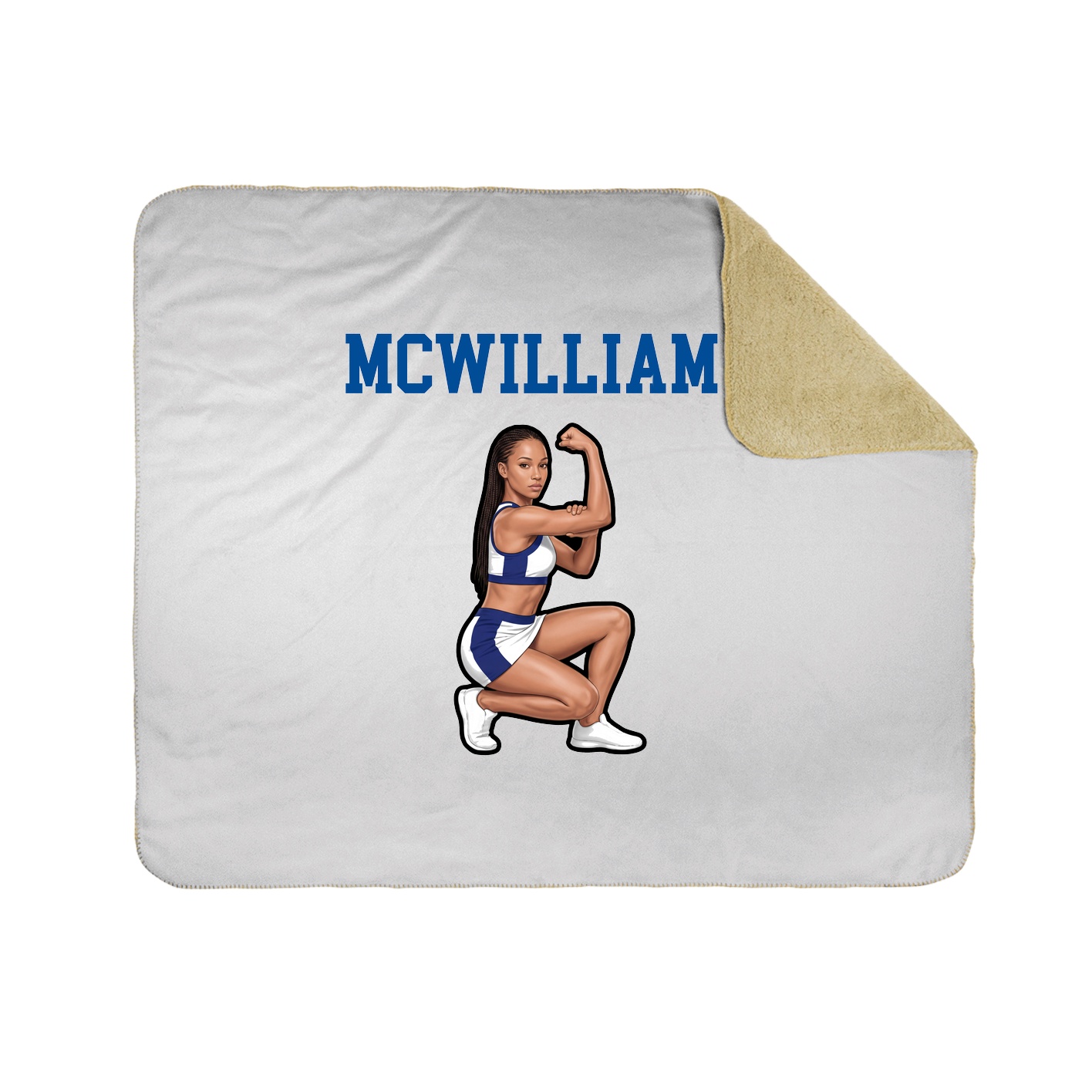 Throw Blanket — Shirsey in White