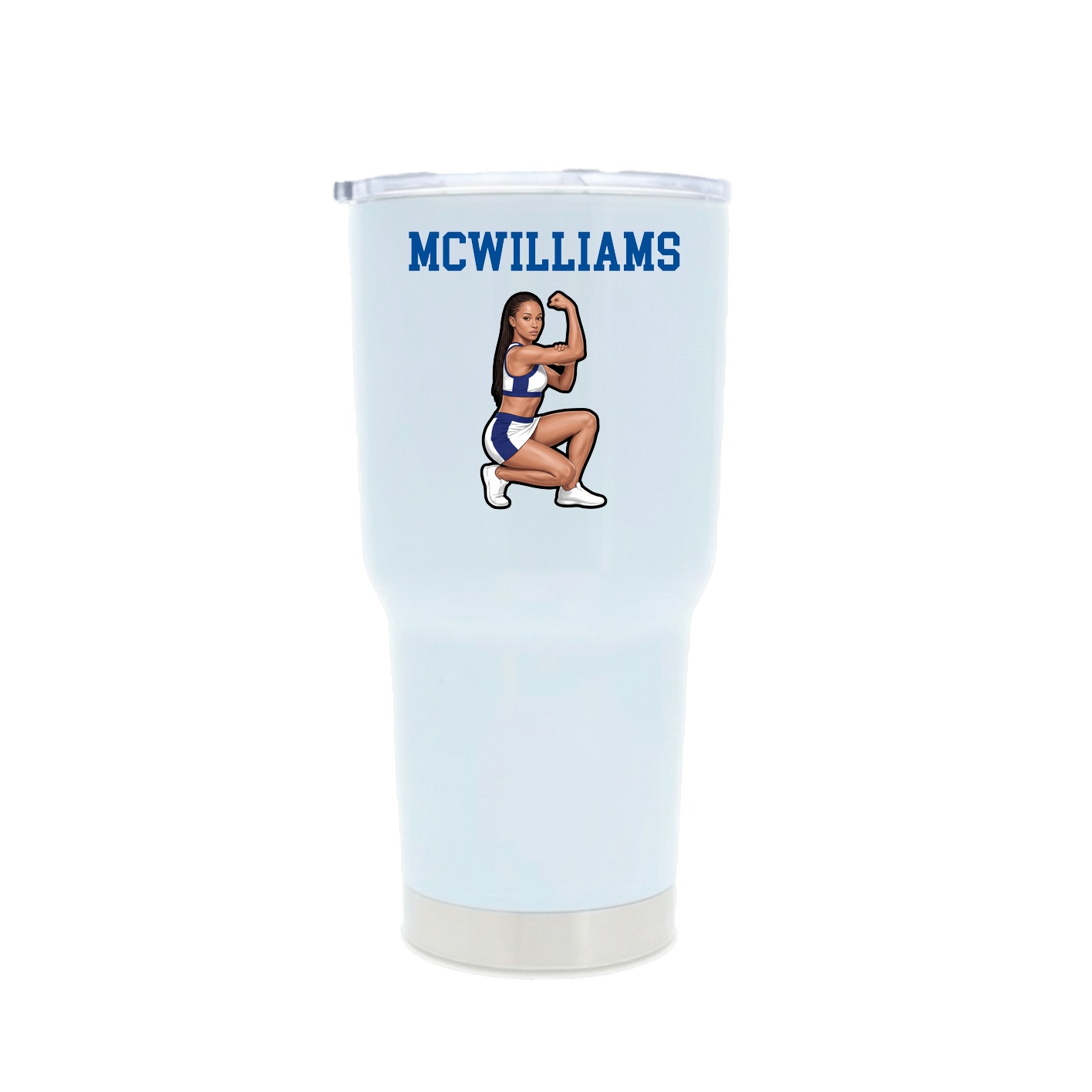 30oz Stainless Steel Tumbler — Shirsey in White