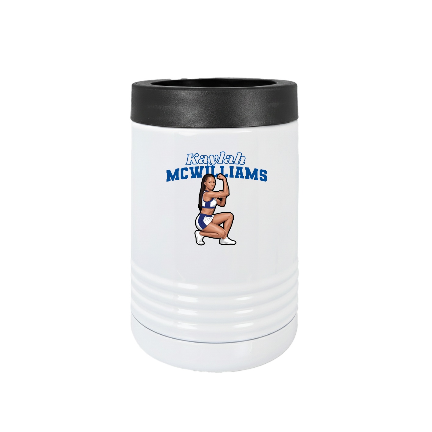 Beverage Holder — Name Arch in White