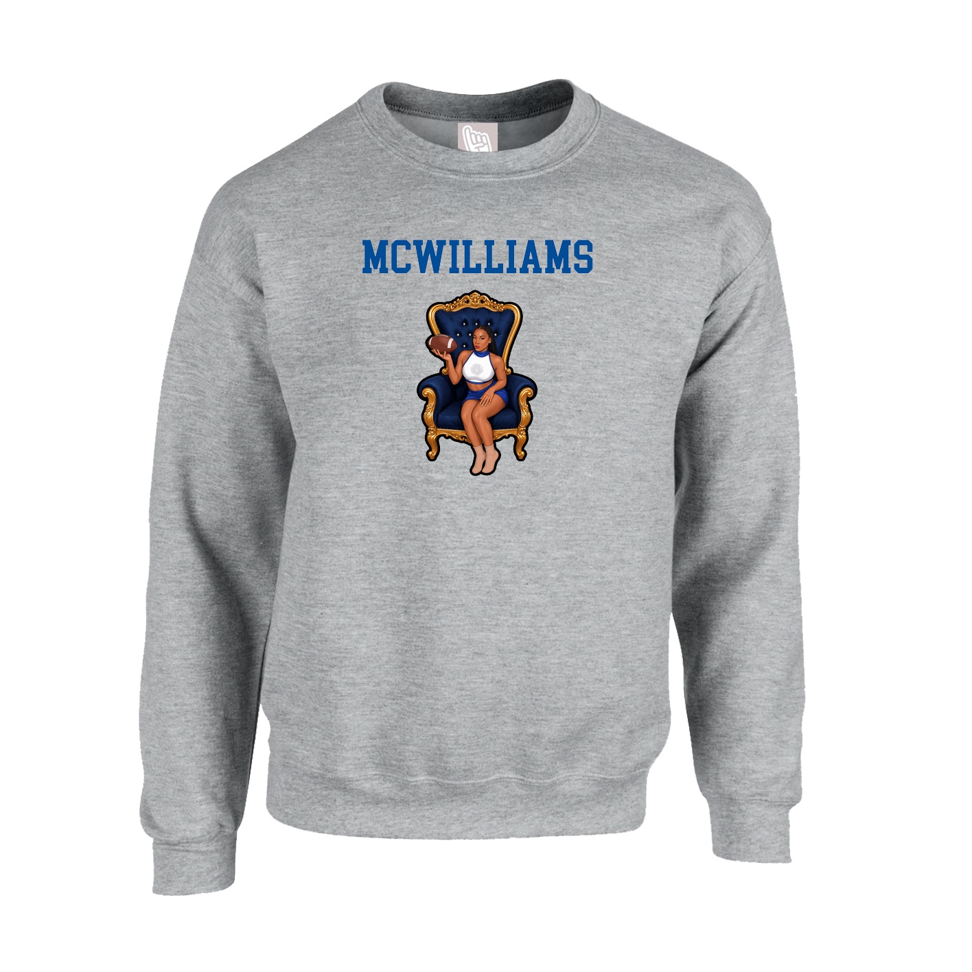 Fleece Crew — Shirsey in Grey