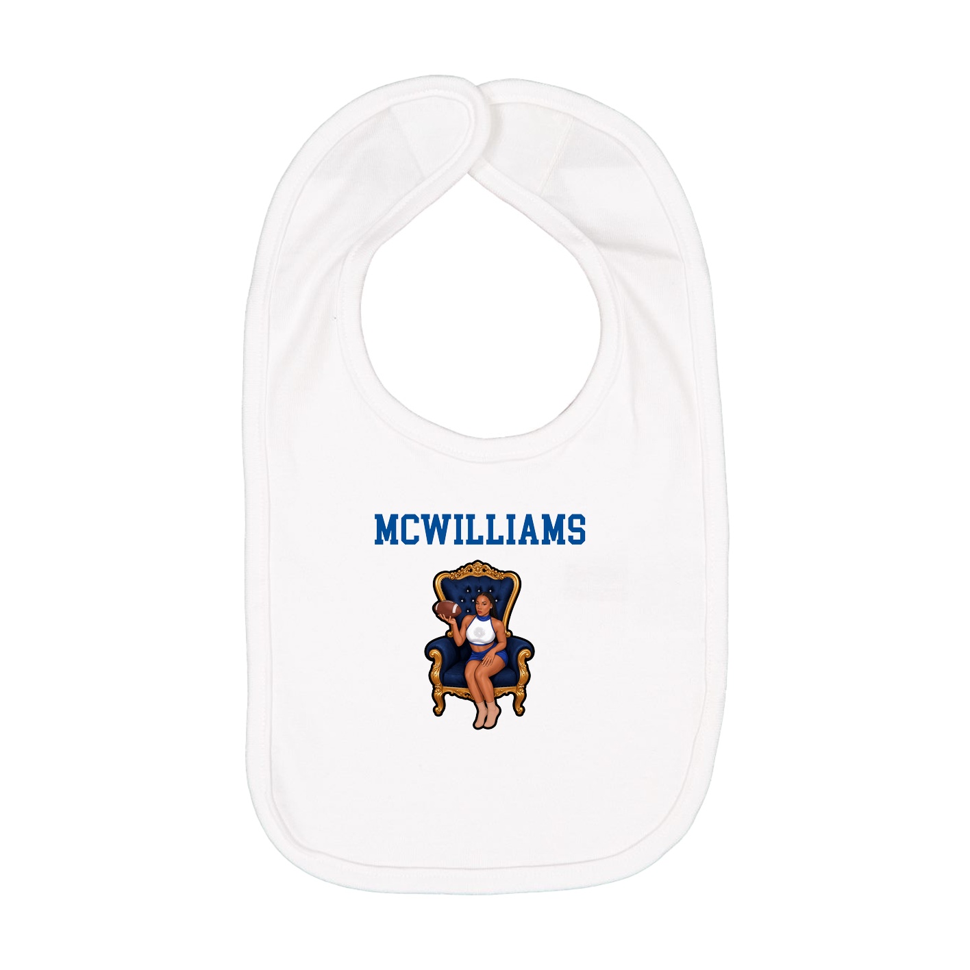 Infant Bib — Shirsey in White