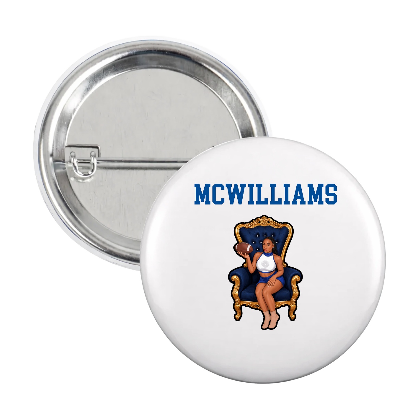 Game Day Button — Shirsey in White