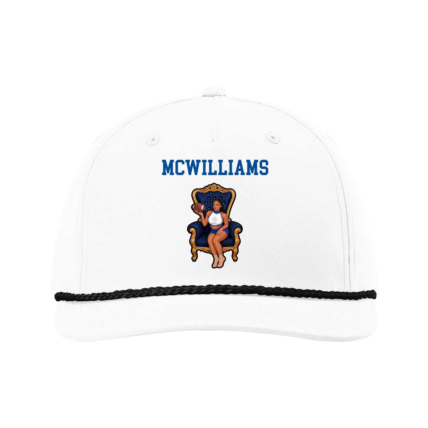 Five-Panel Classic Rope Cap — Shirsey in White