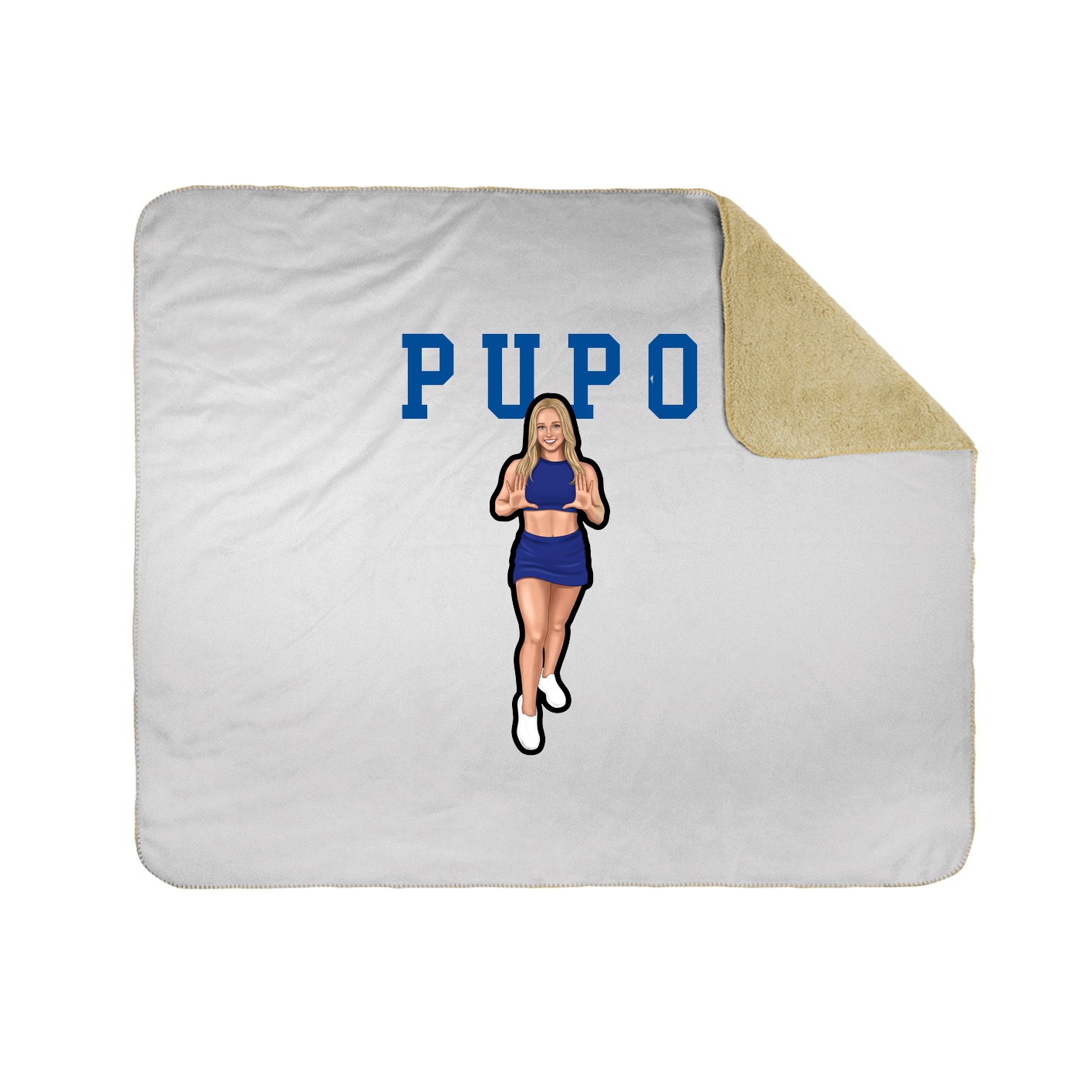 Throw Blanket — Shirsey in White