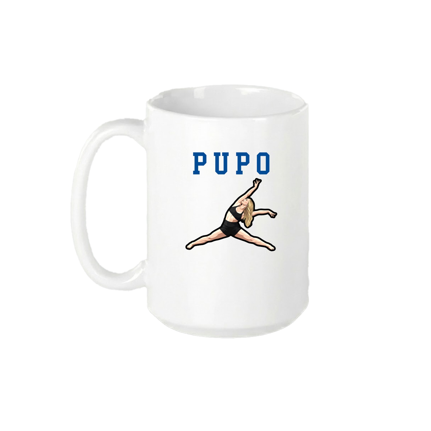 15oz Coffee Mug — Shirsey in White