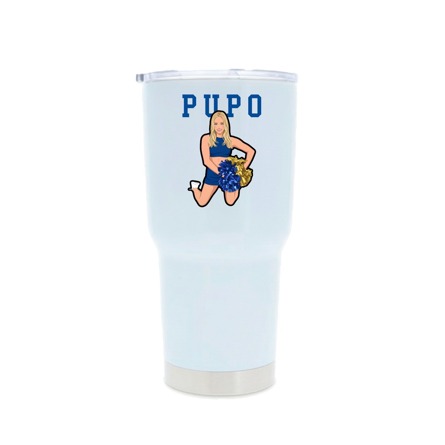 30oz Stainless Steel Tumbler — Shirsey in White