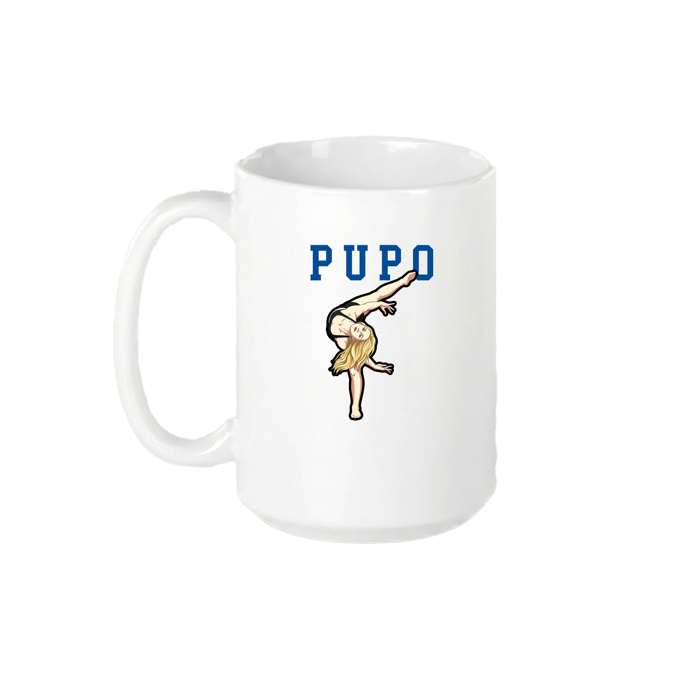 15oz Coffee Mug — Shirsey in White