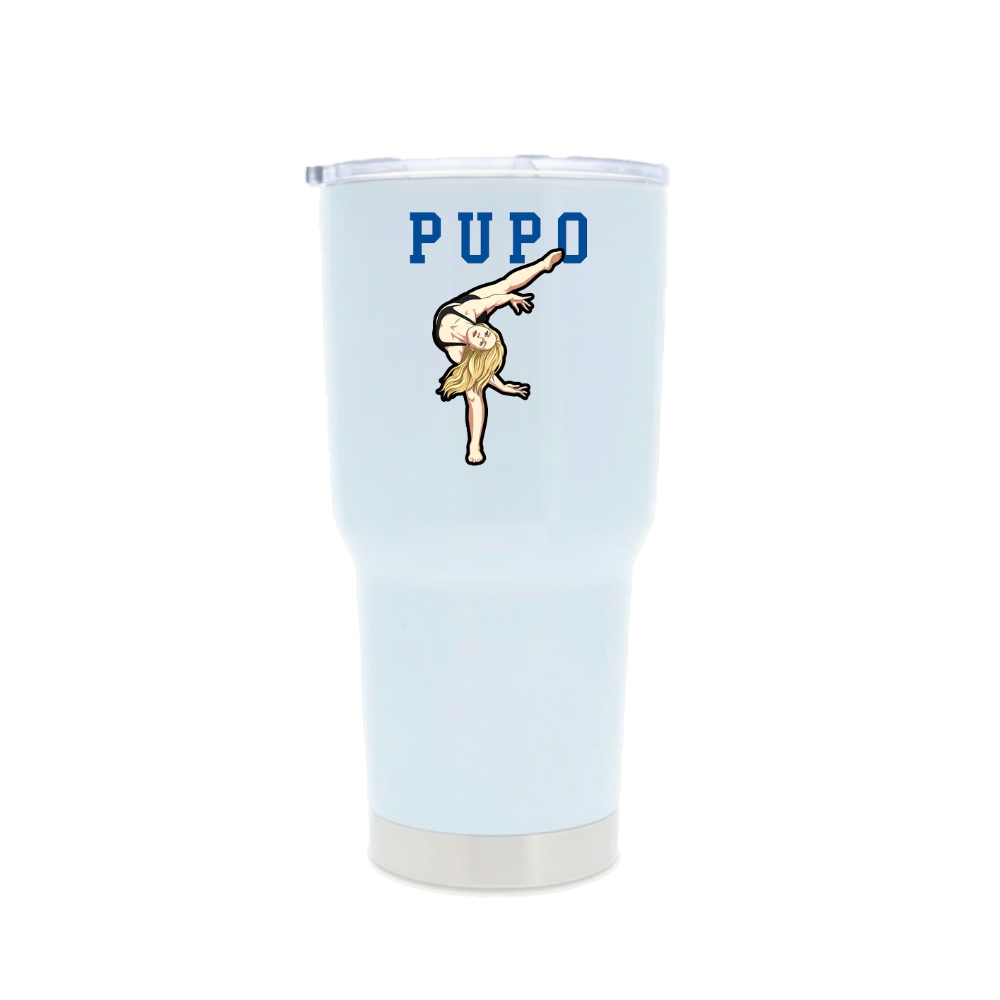 30oz Stainless Steel Tumbler — Shirsey in White