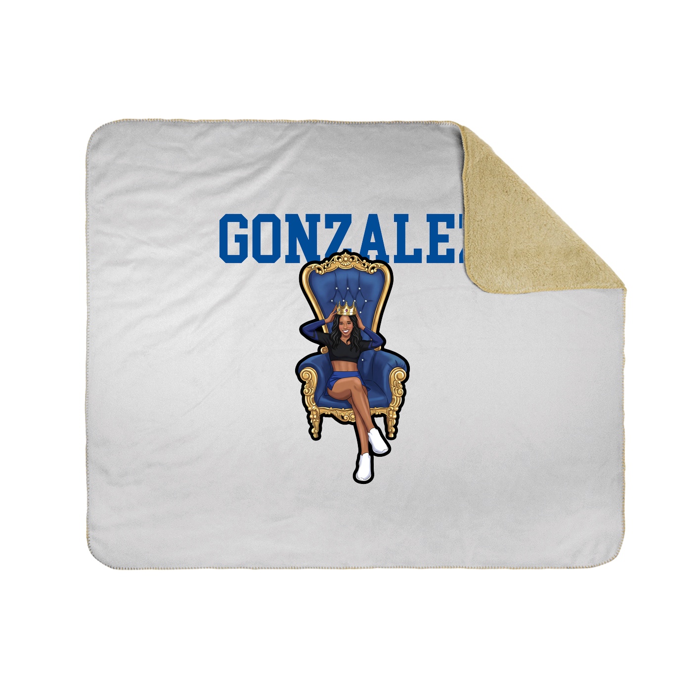 Throw Blanket — Shirsey in White