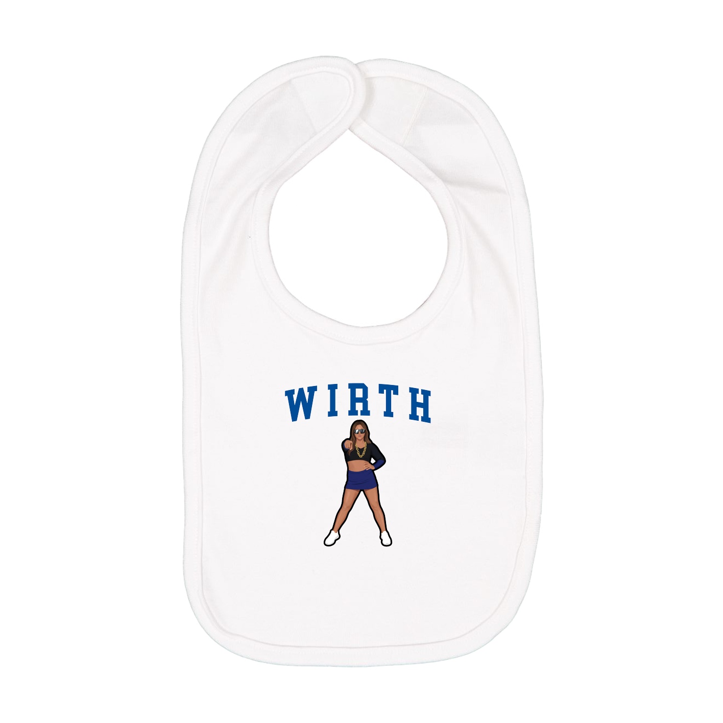 Infant Bib — Shirsey in White