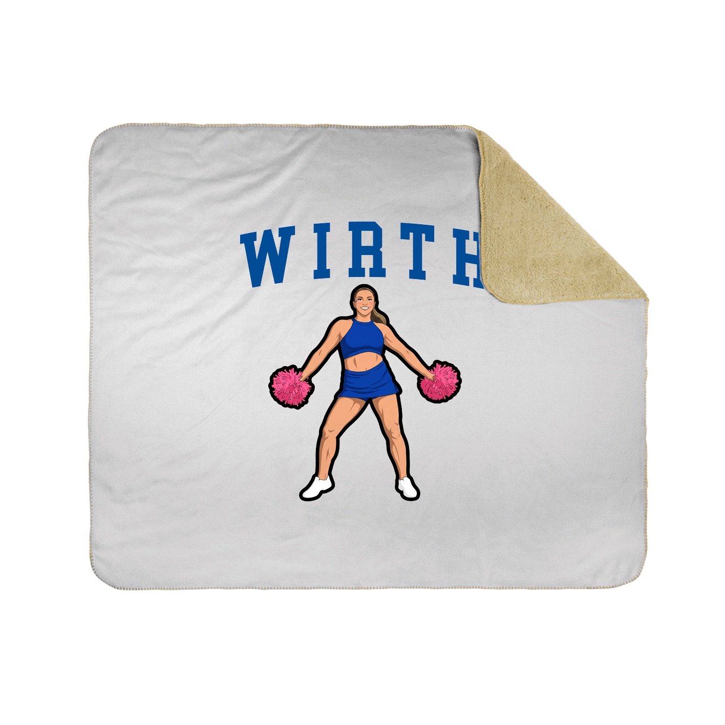 Throw Blanket — Shirsey in White