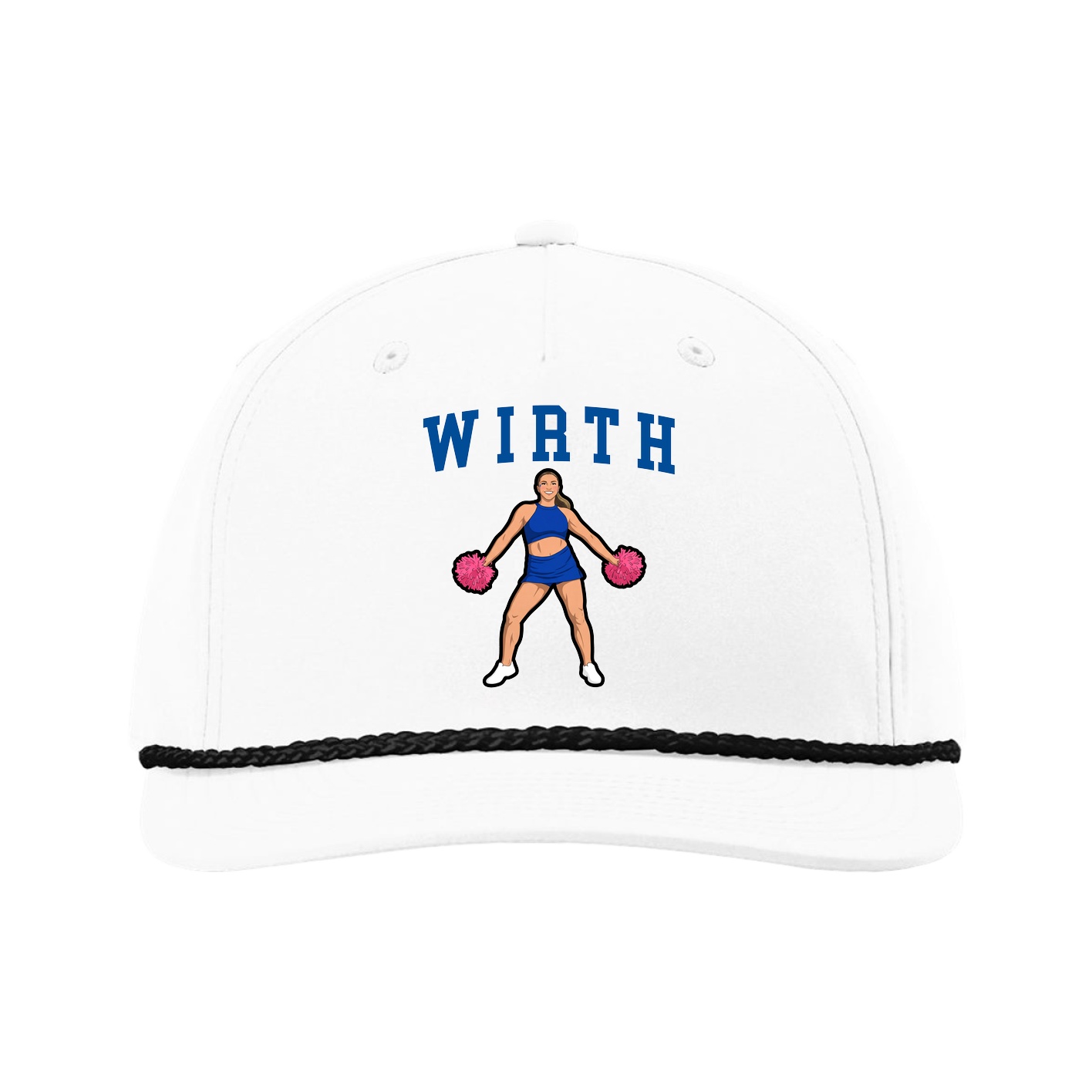 Five-Panel Classic Rope Cap — Shirsey in White