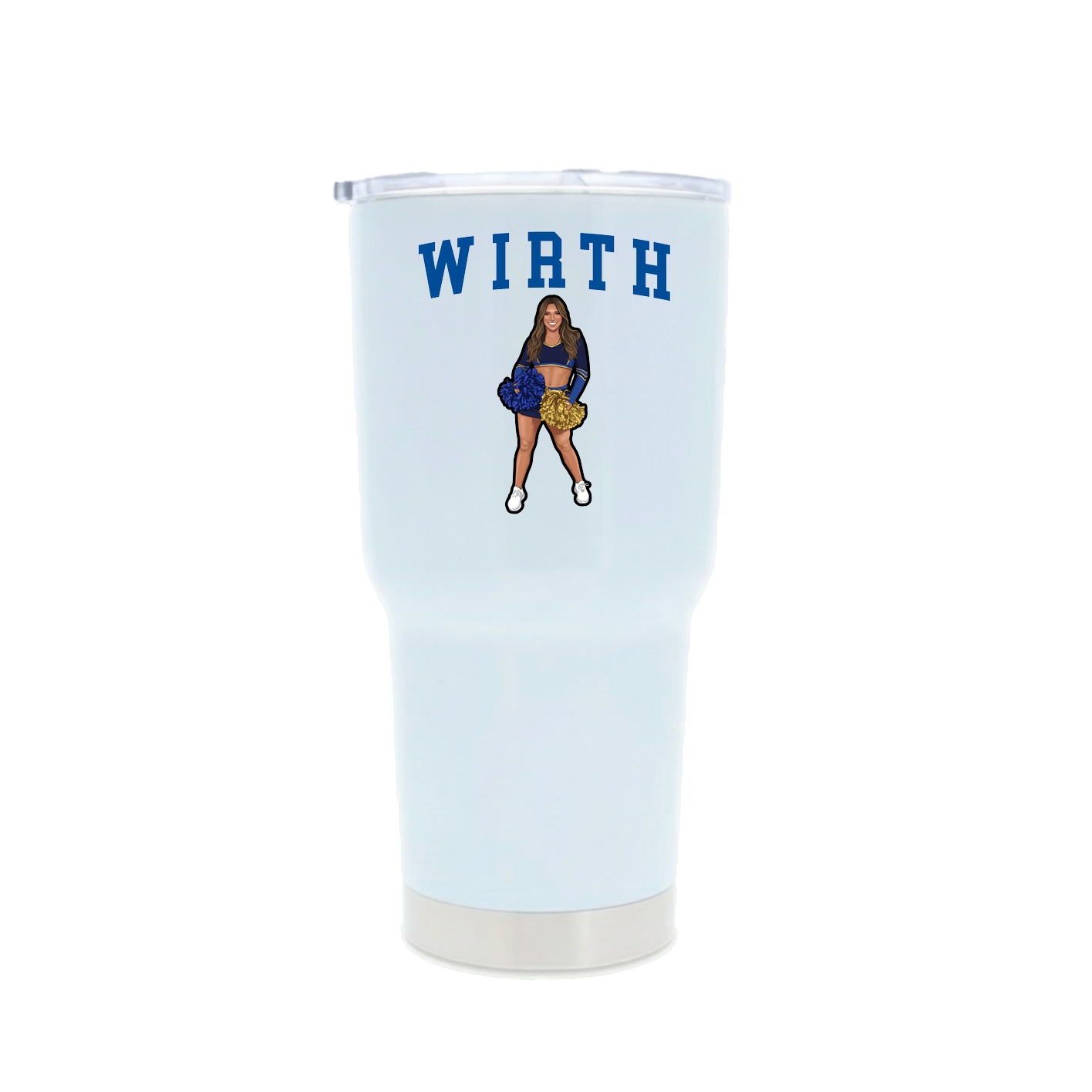 30oz Stainless Steel Tumbler — Shirsey in White