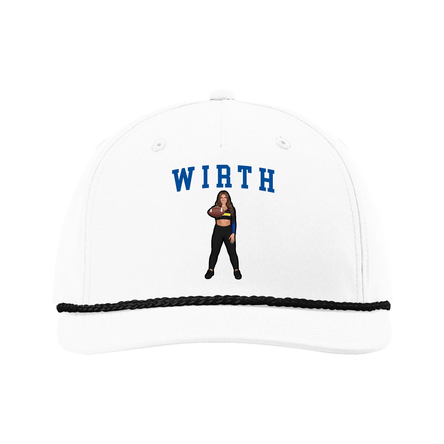 Five-Panel Classic Rope Cap — Shirsey in White