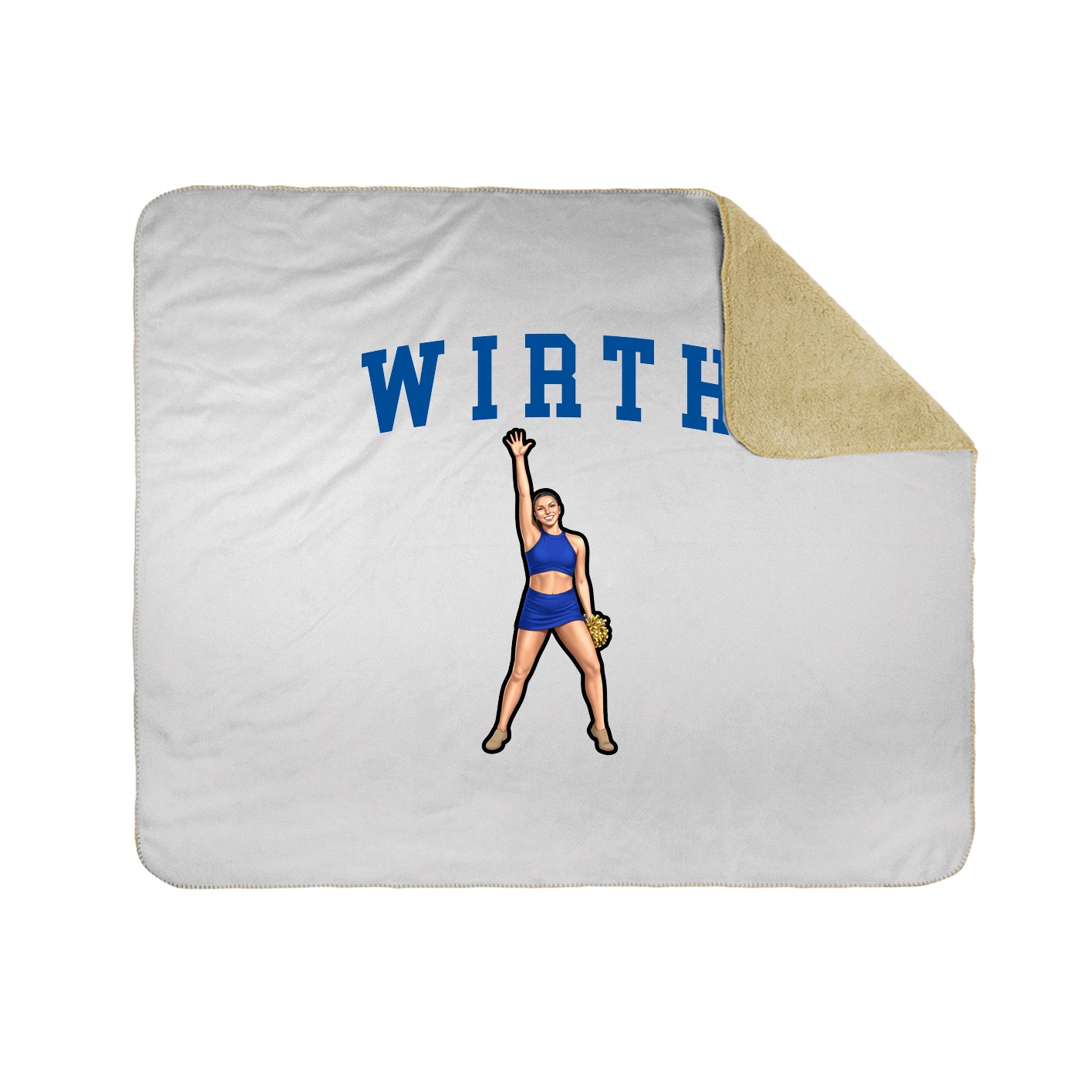 Throw Blanket — Shirsey in White