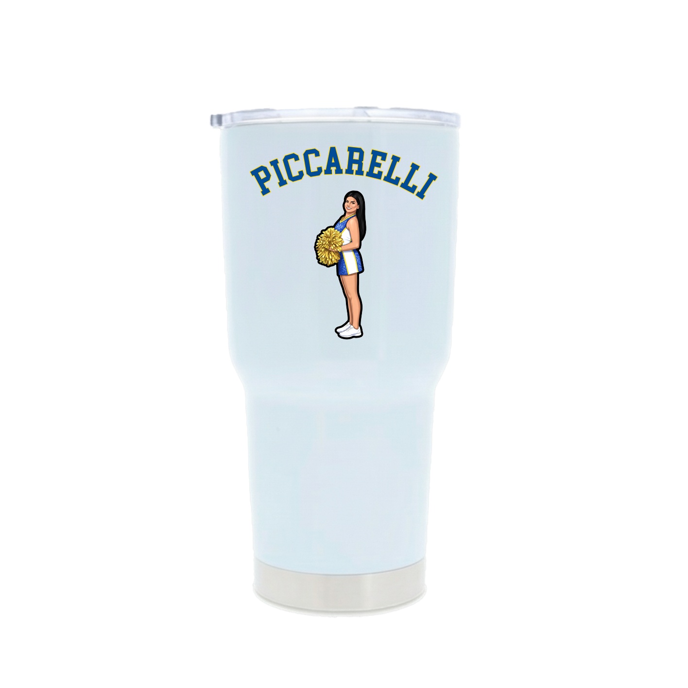 30oz Stainless Steel Tumbler — Shirsey Arch in White