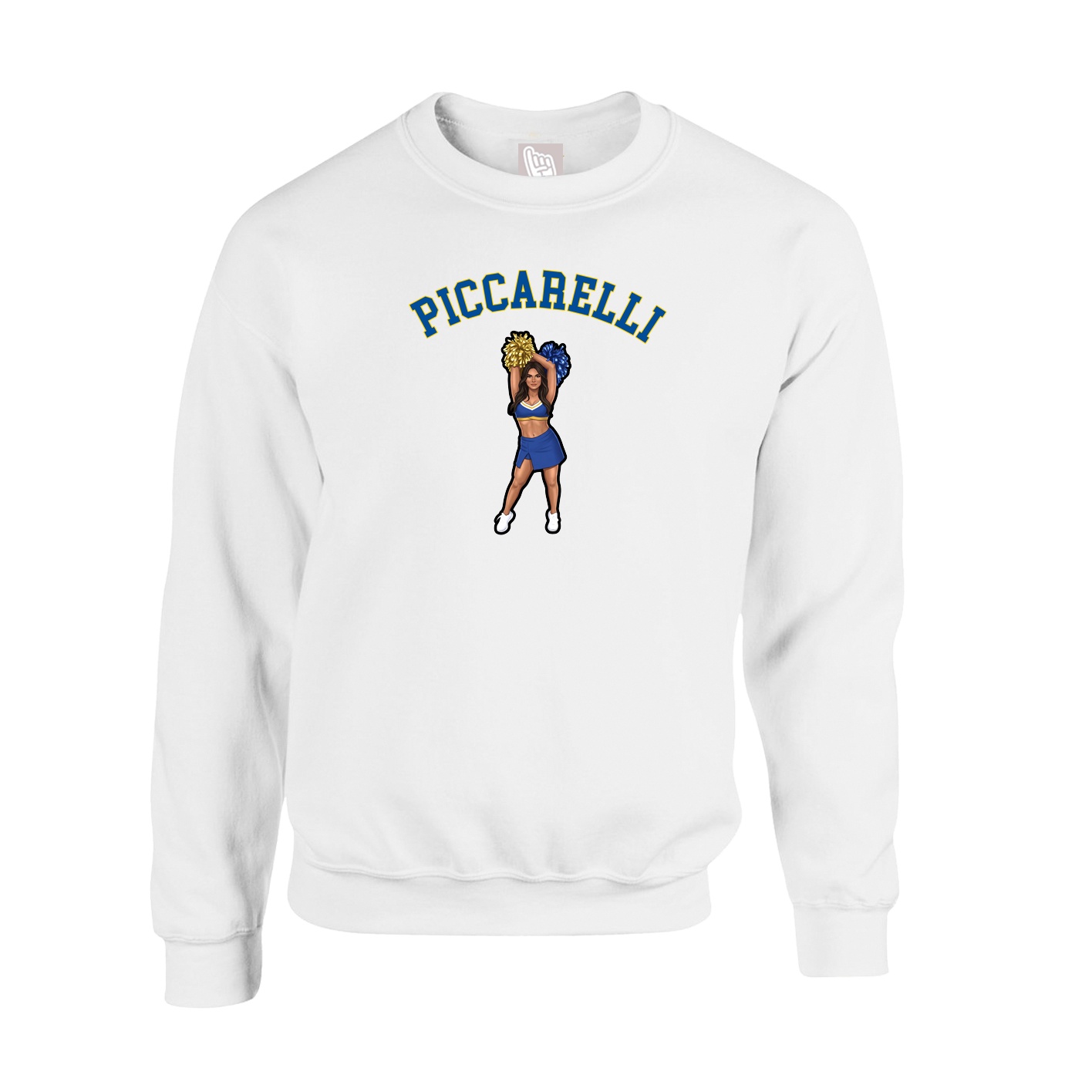 Fleece Crew — Shirsey Arch in White