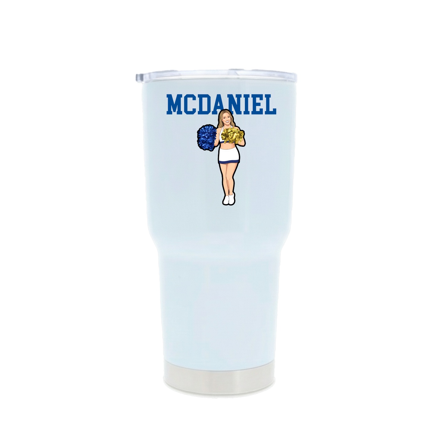 30oz Stainless Steel Tumbler — Shirsey in White