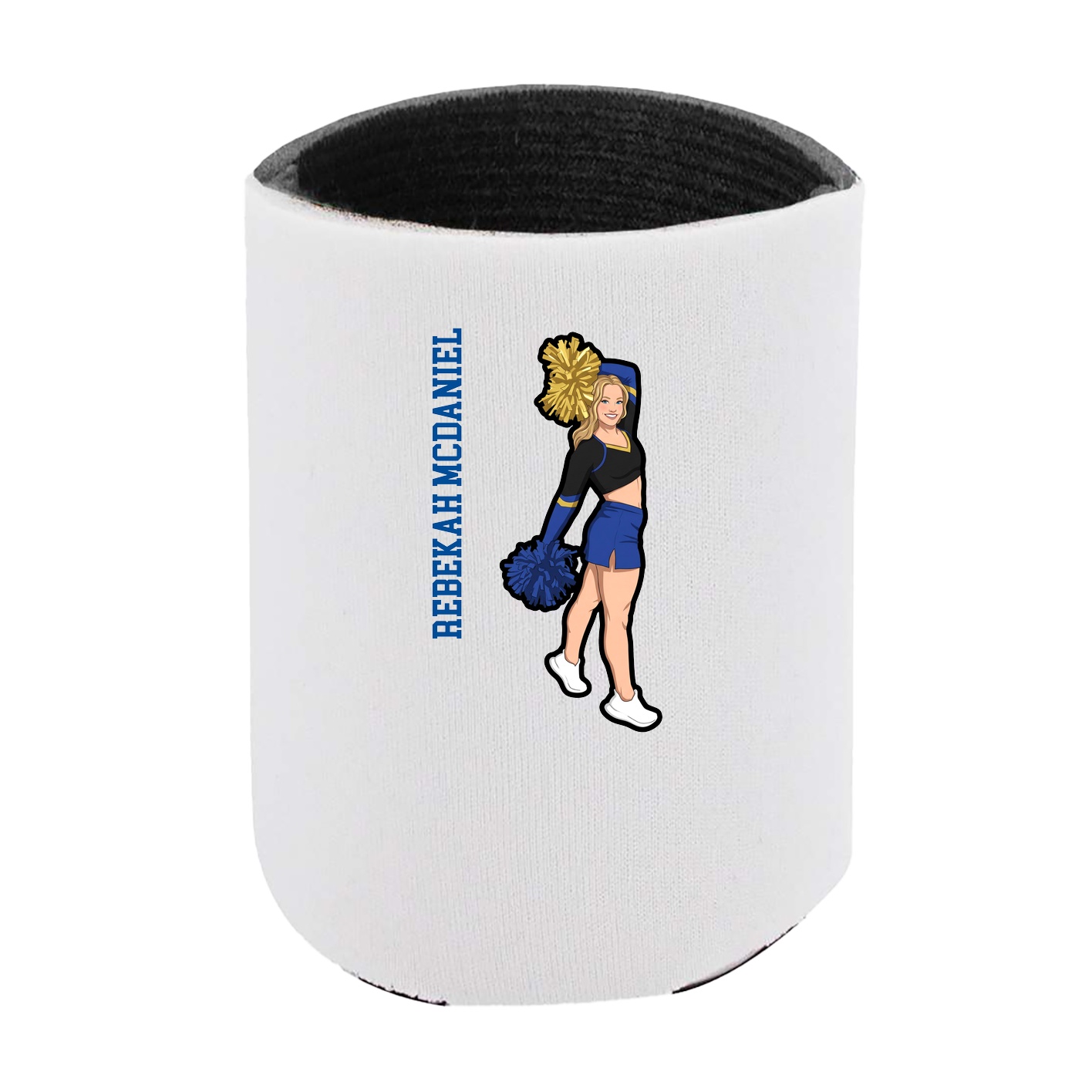 Can Holder — Name Vertical in White