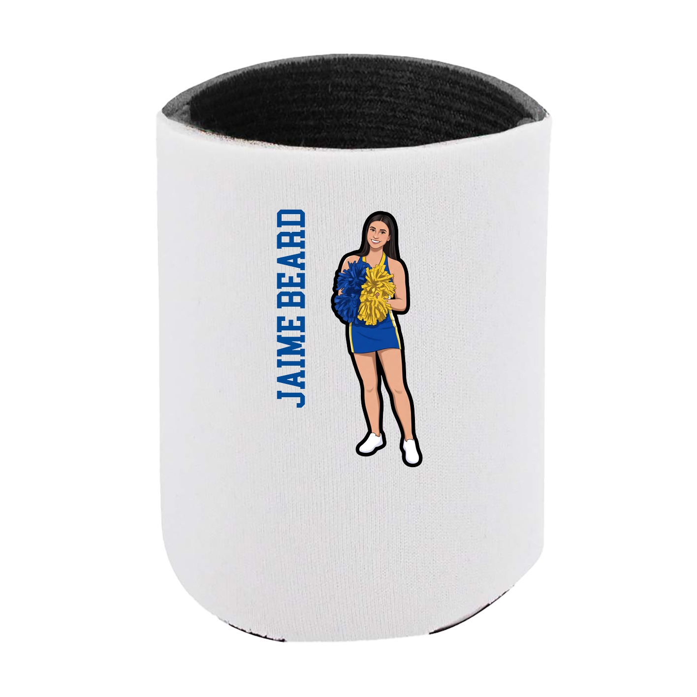 Can Holder — Name Vertical in White