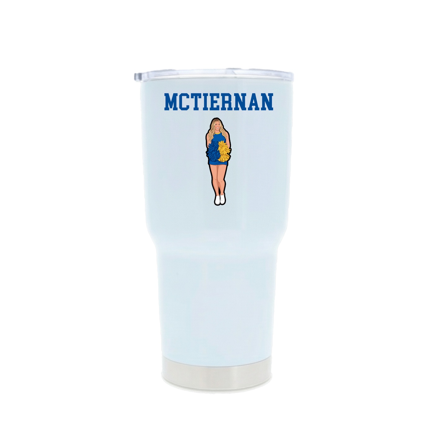 30oz Stainless Steel Tumbler — Shirsey in White