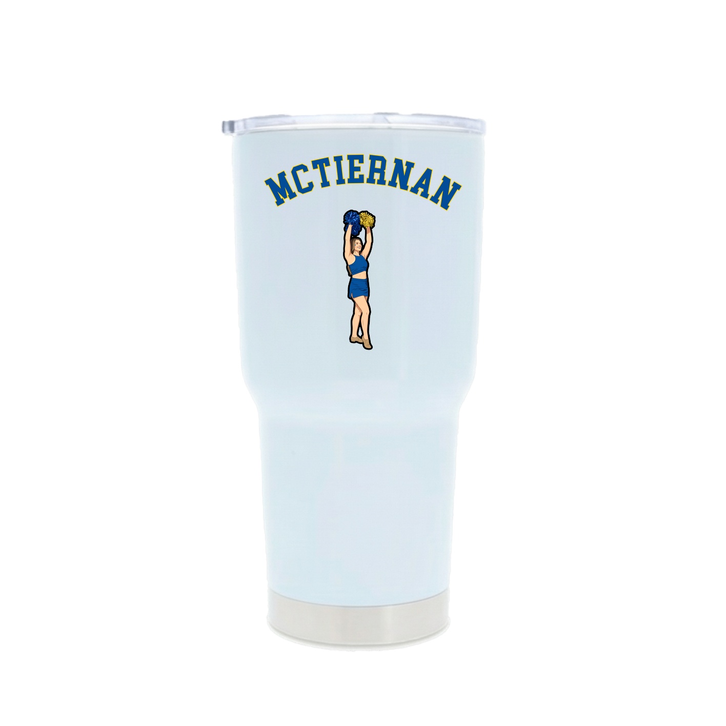 30oz Stainless Steel Tumbler — Shirsey Arch in White