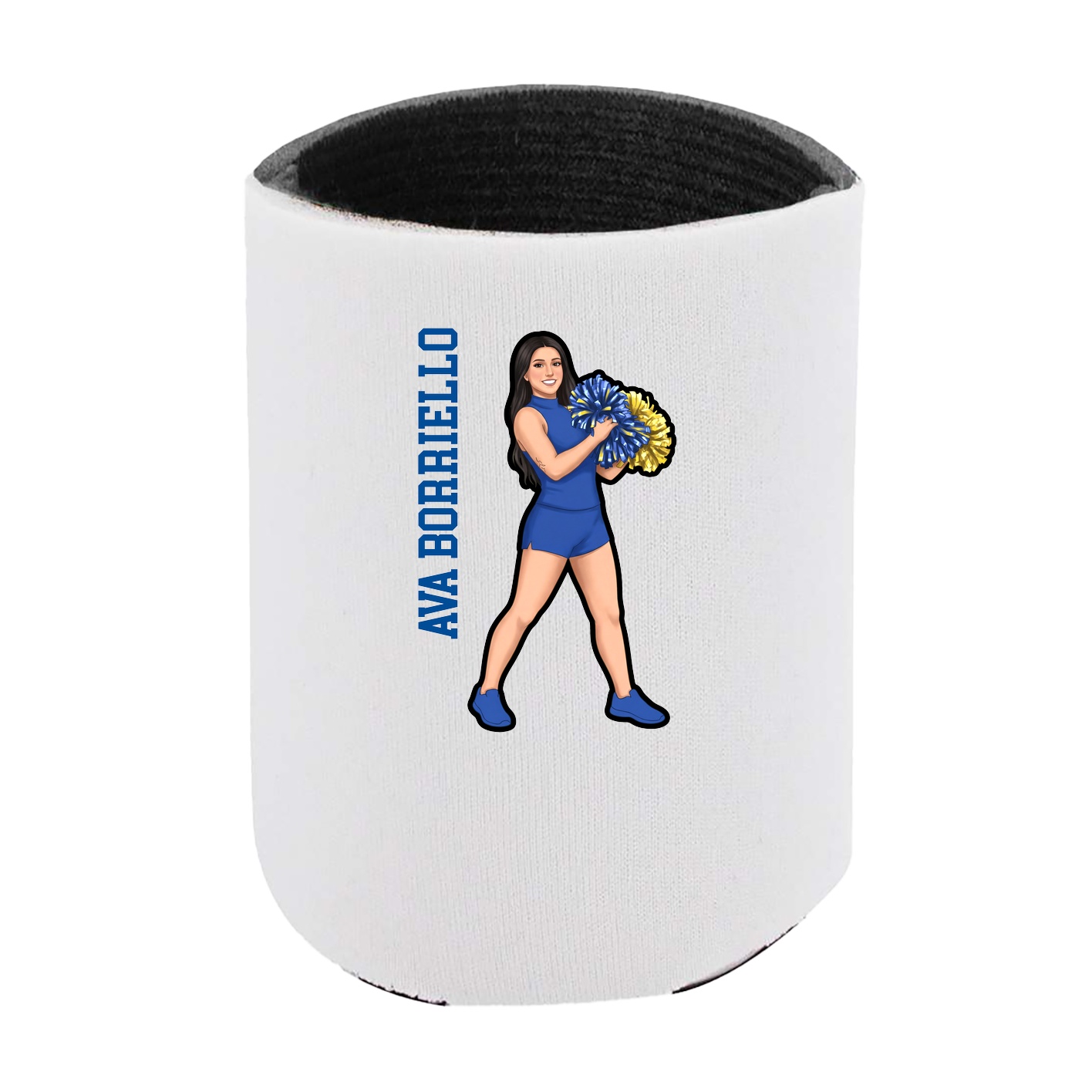 Can Holder — Name Vertical in White