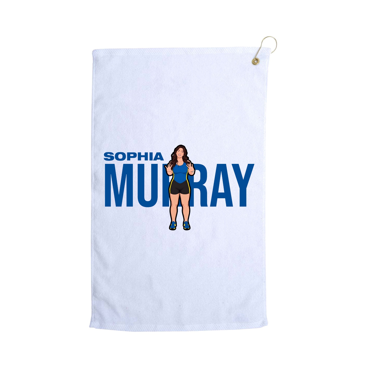 Golf Towel — Player Name in White