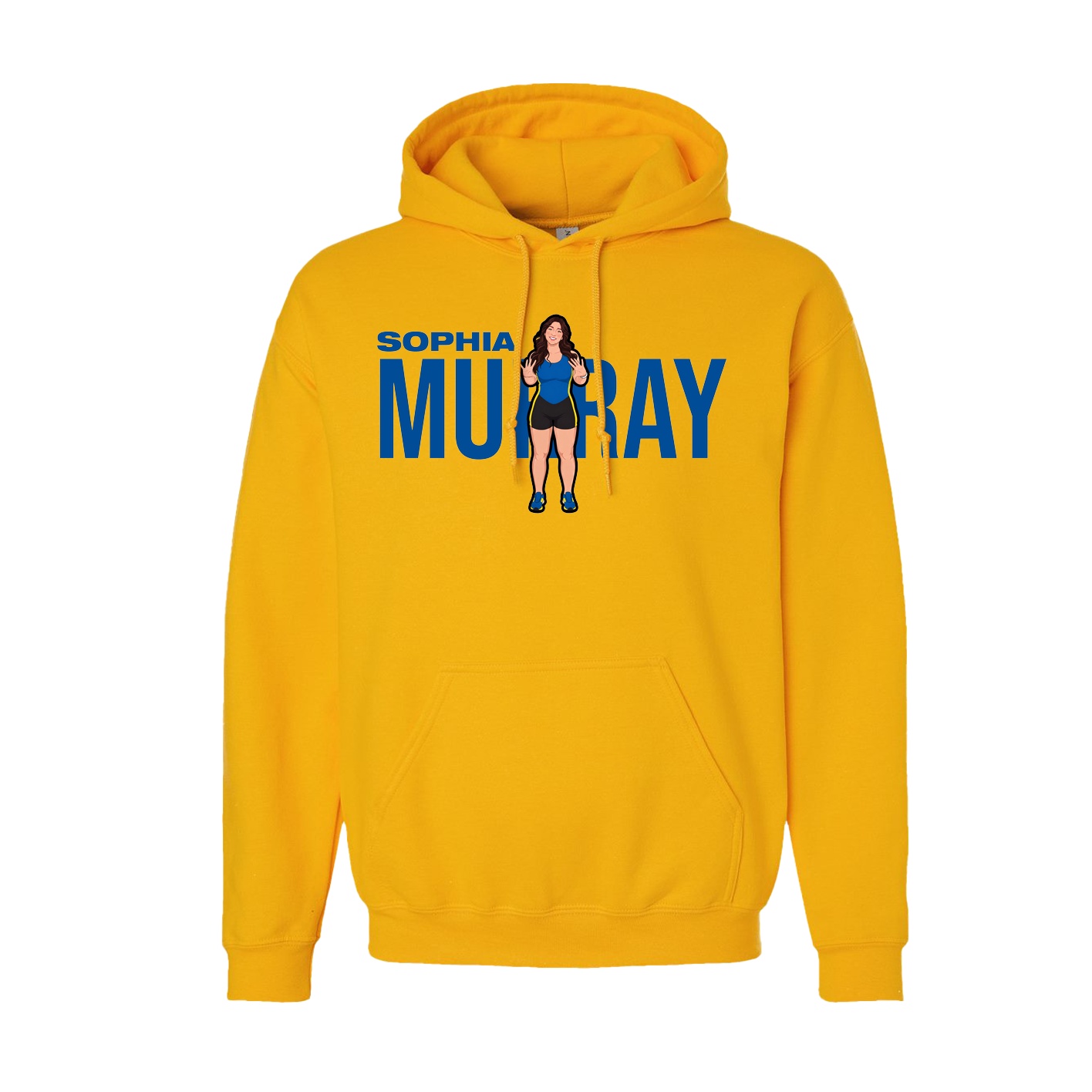Youth Hoodie — Player Name in Gold