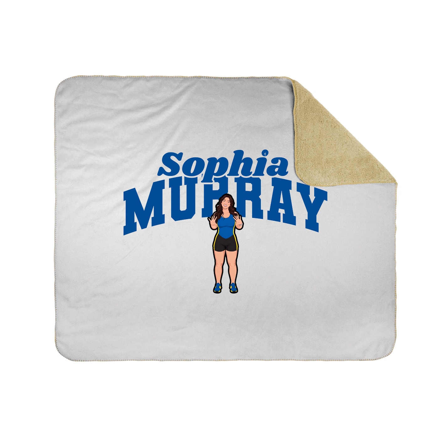 Throw Blanket — Signature Arch in White