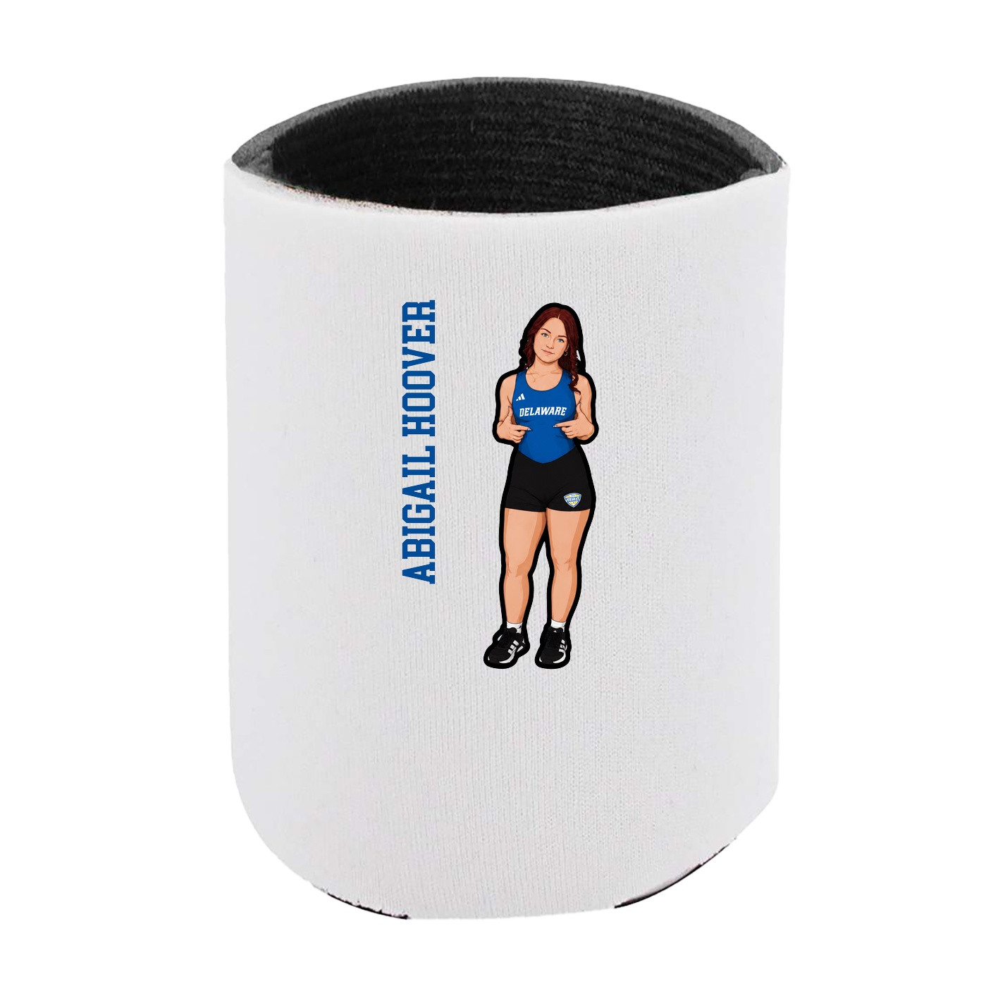 Can Holder — Name Vertical in White