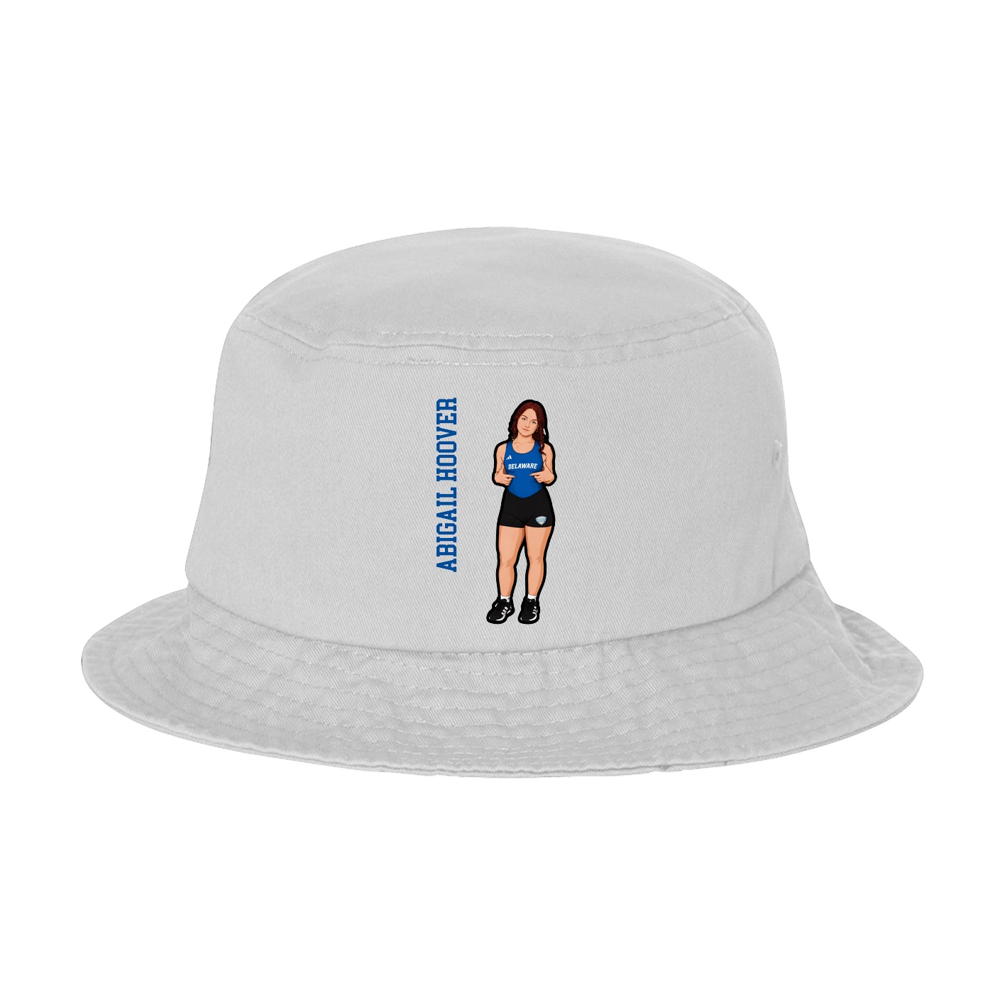 Bucket Cap — Name Vertical in White