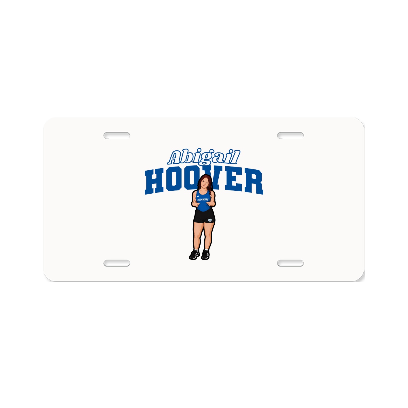 License Plate — Name Arch in Classic