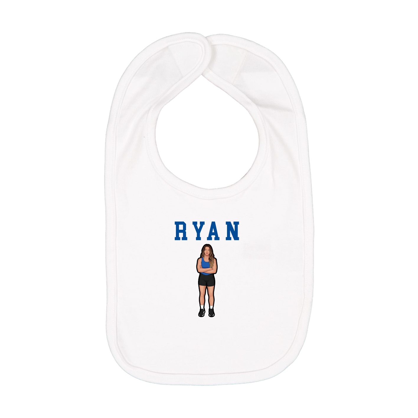 Infant Bib — Shirsey in White