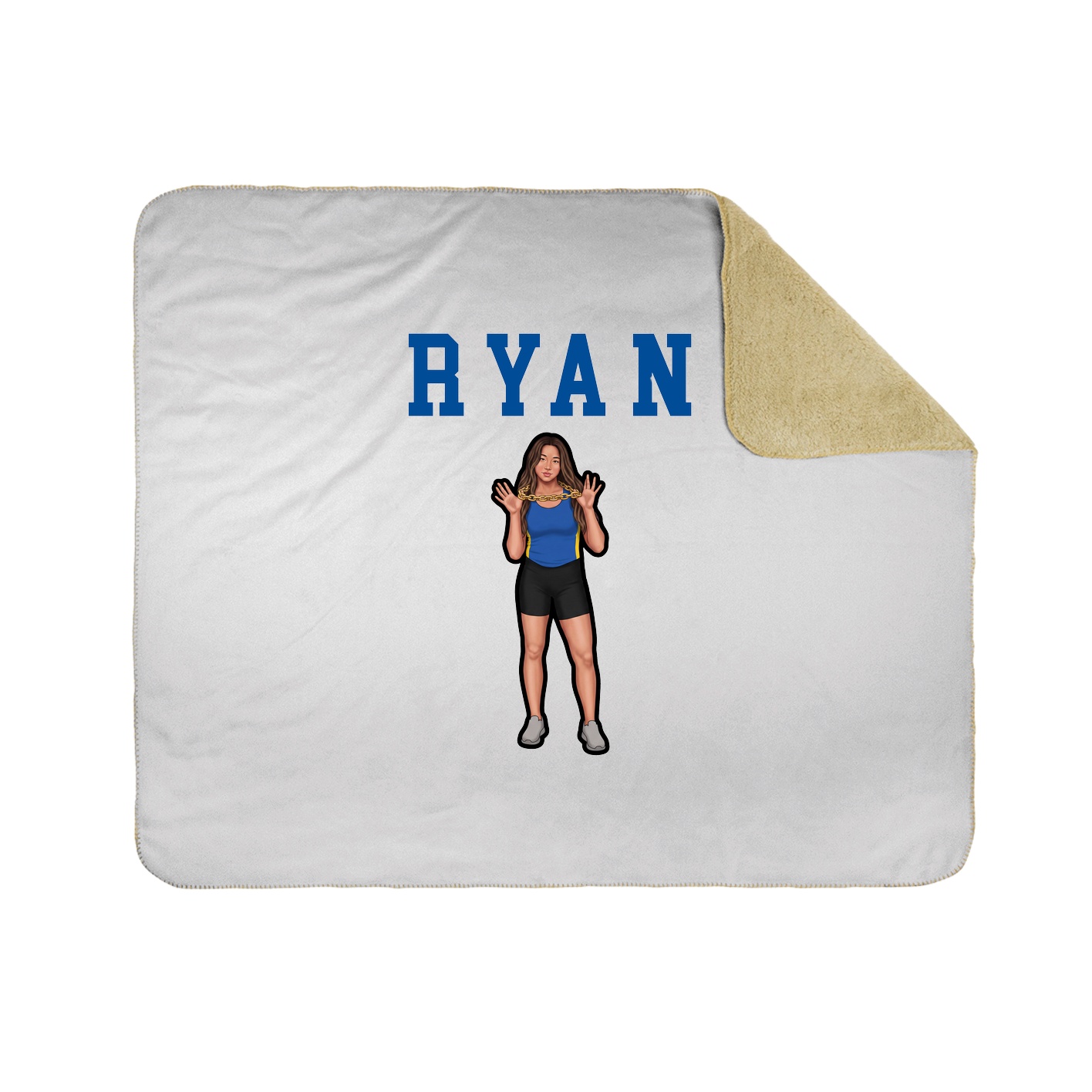 Throw Blanket — Shirsey in White