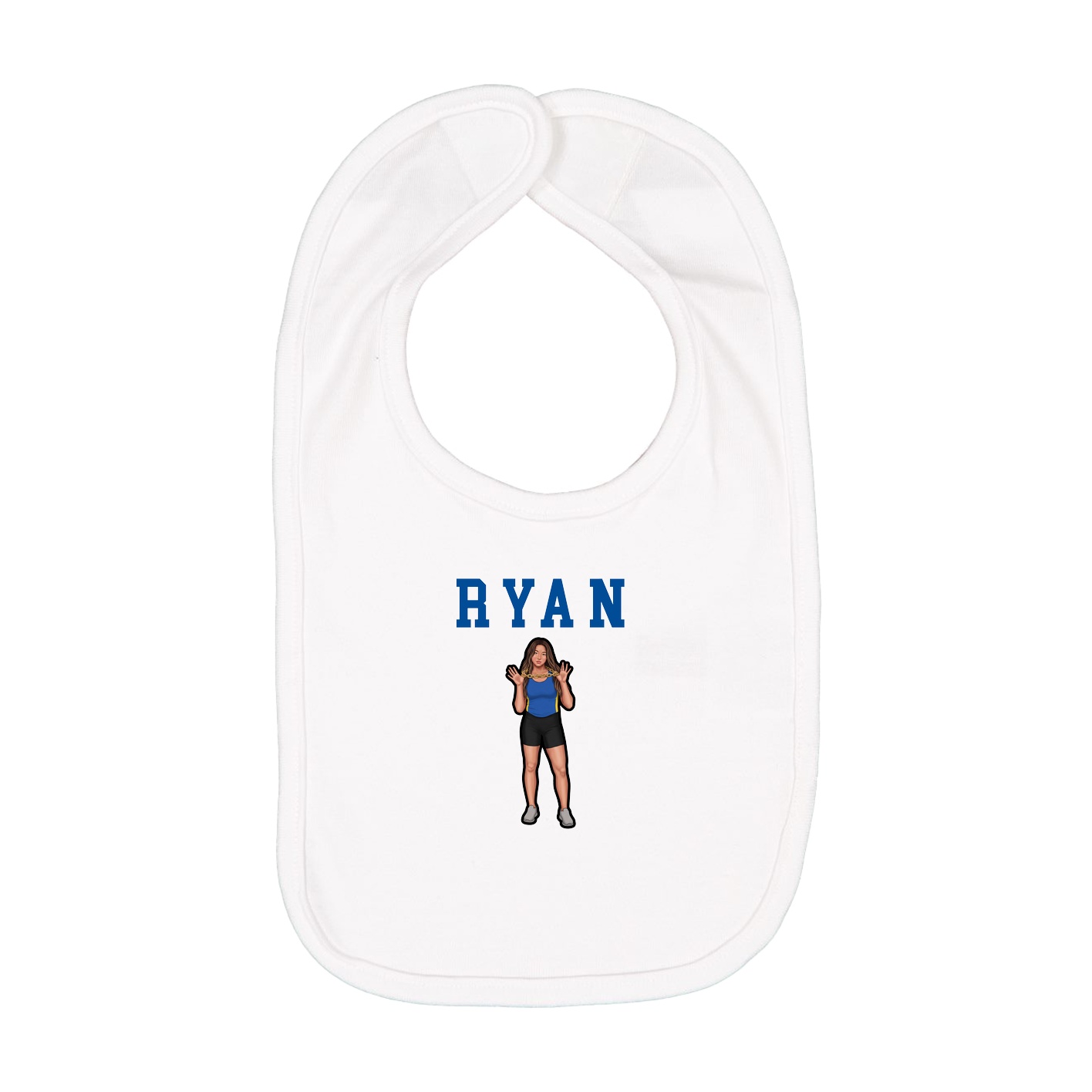 Infant Bib — Shirsey in White