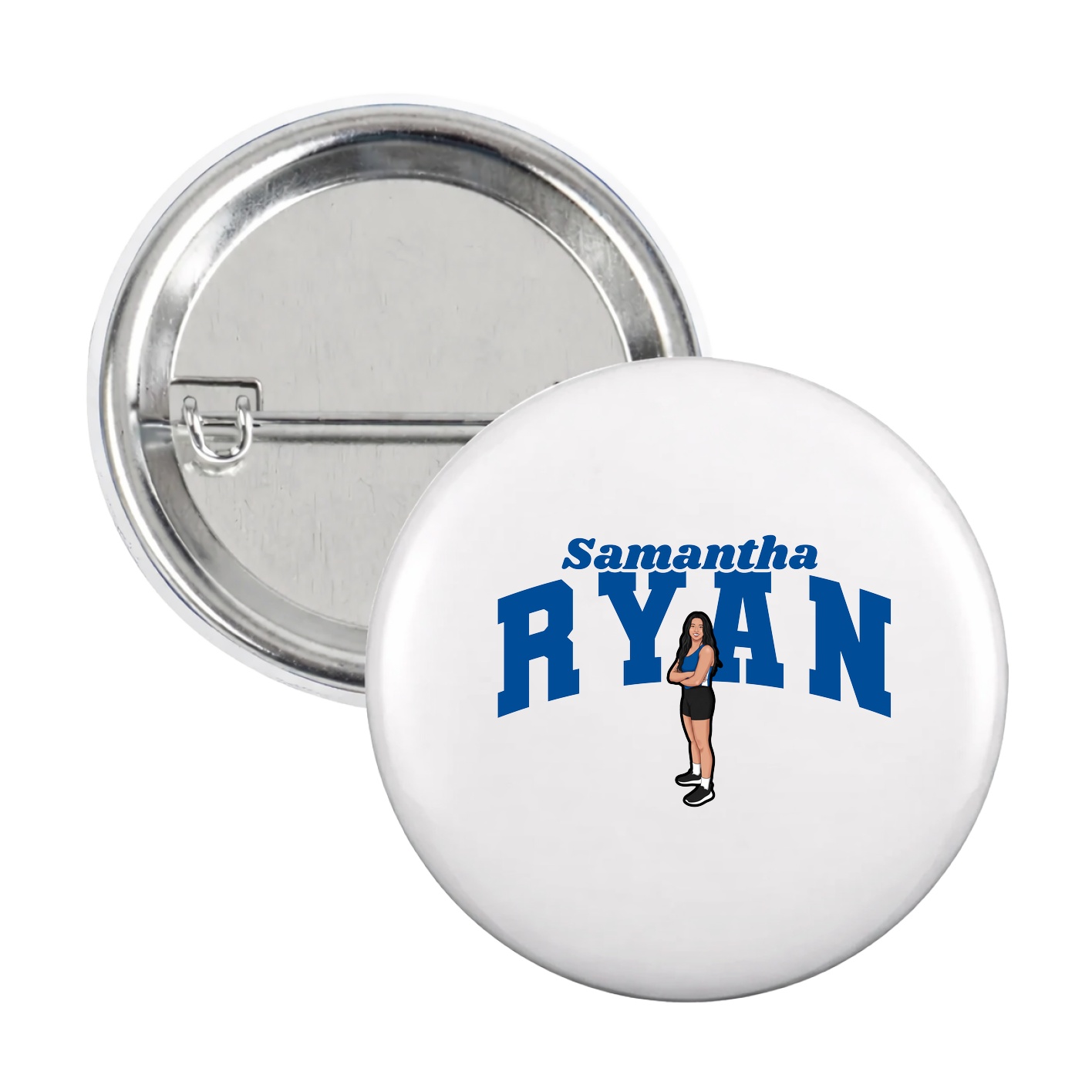 Game Day Button — Signature Arch in White
